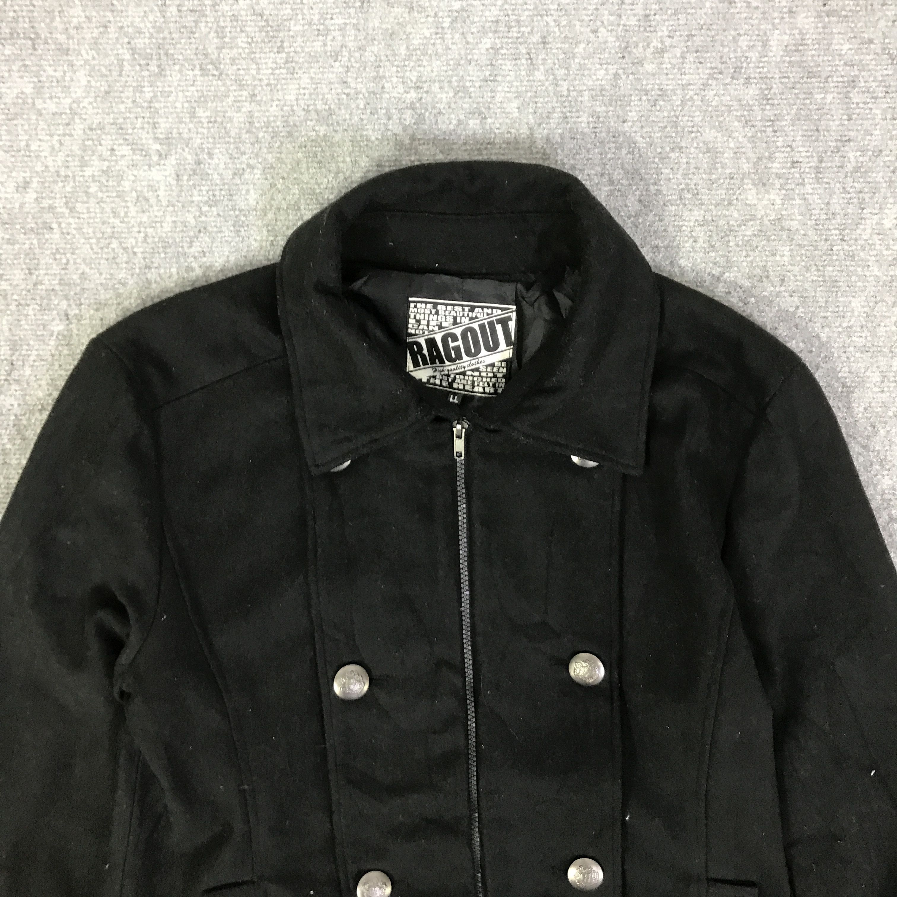 Japanese Brand GOTHIC PUNK RAGOUT WOOL DESIGN BUTTON JACKET K99B14 Size US L / EU 52-54 / 3 - 2 Thumbnail