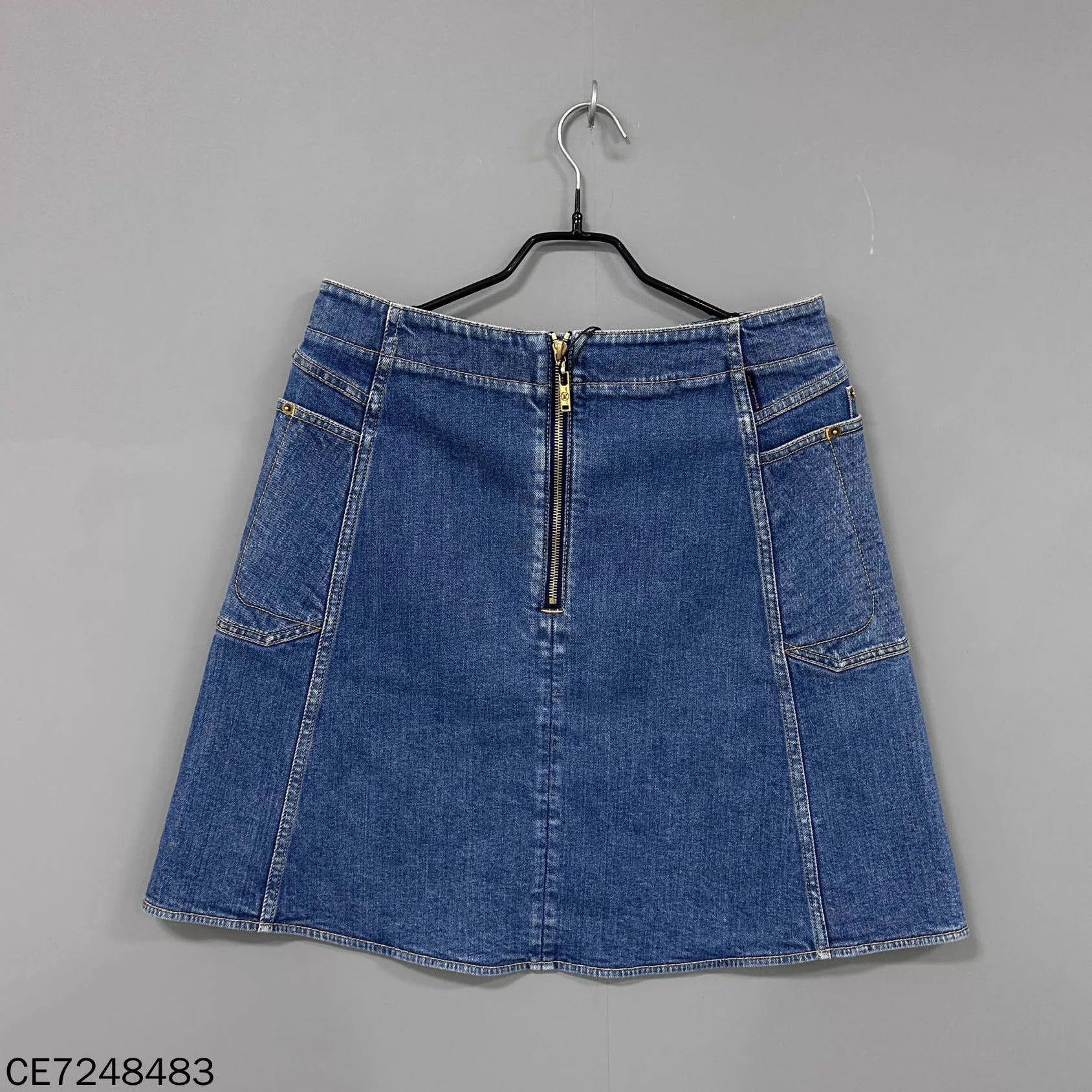 Louis Vuitton LV Washed Blue Denim Mini Skirt Women's 40 Size 28" / US 6 / IT 42 - 3 Thumbnail