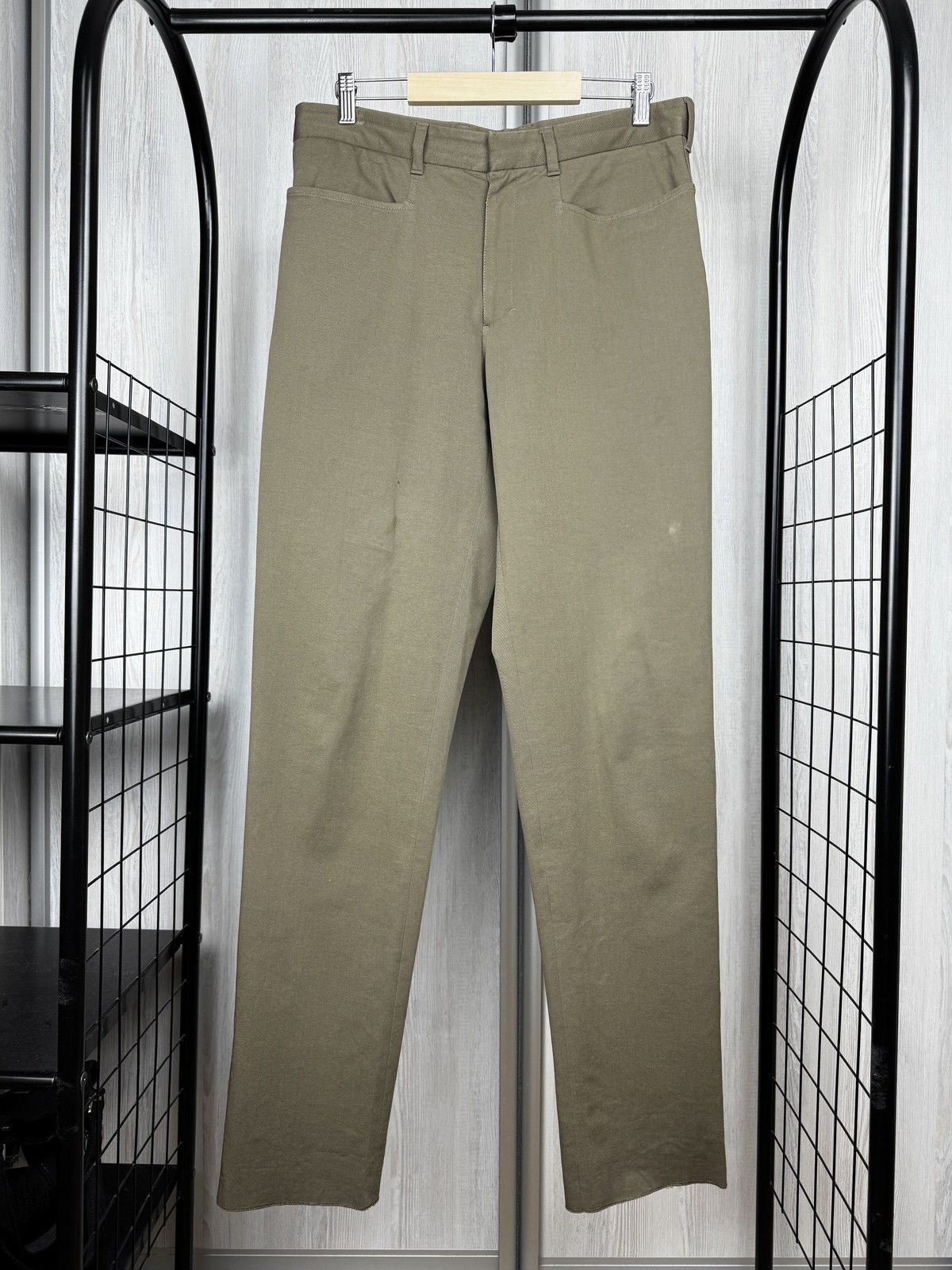 Prada Prada Milano Linea Rossa vintage khaki green chino pants Size US 32 / EU 48 - 2 Thumbnail