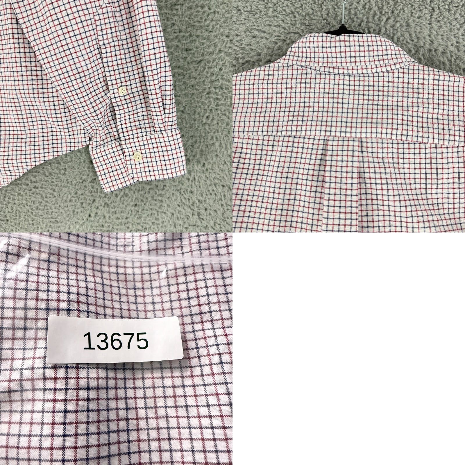 Ralph Lauren Ralph Lauren Button-Down Shirt Mens XL Blue Red Check Print Cotton LS Dress Shirt Size US XL / EU 56 / 4 - 9 Thumbnail