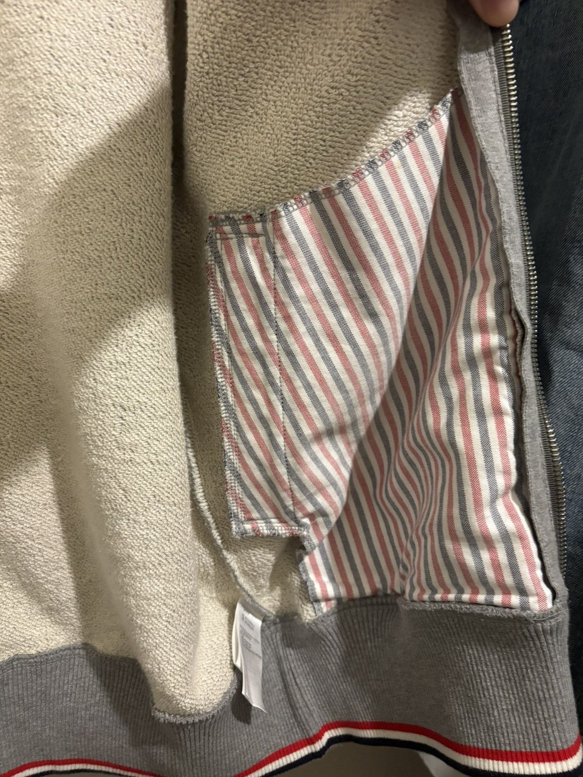Thom Browne Thom Browne Grey Bomber Jacket Size US S / EU 44-46 / 1 - 11 Thumbnail
