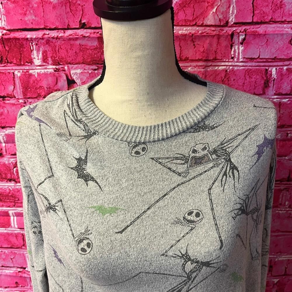 Disney Tim Burton The Nightmare Before Christmas Crew Neck Sweater Size XS / US 0-2 / IT 36-38 - 2 Thumbnail