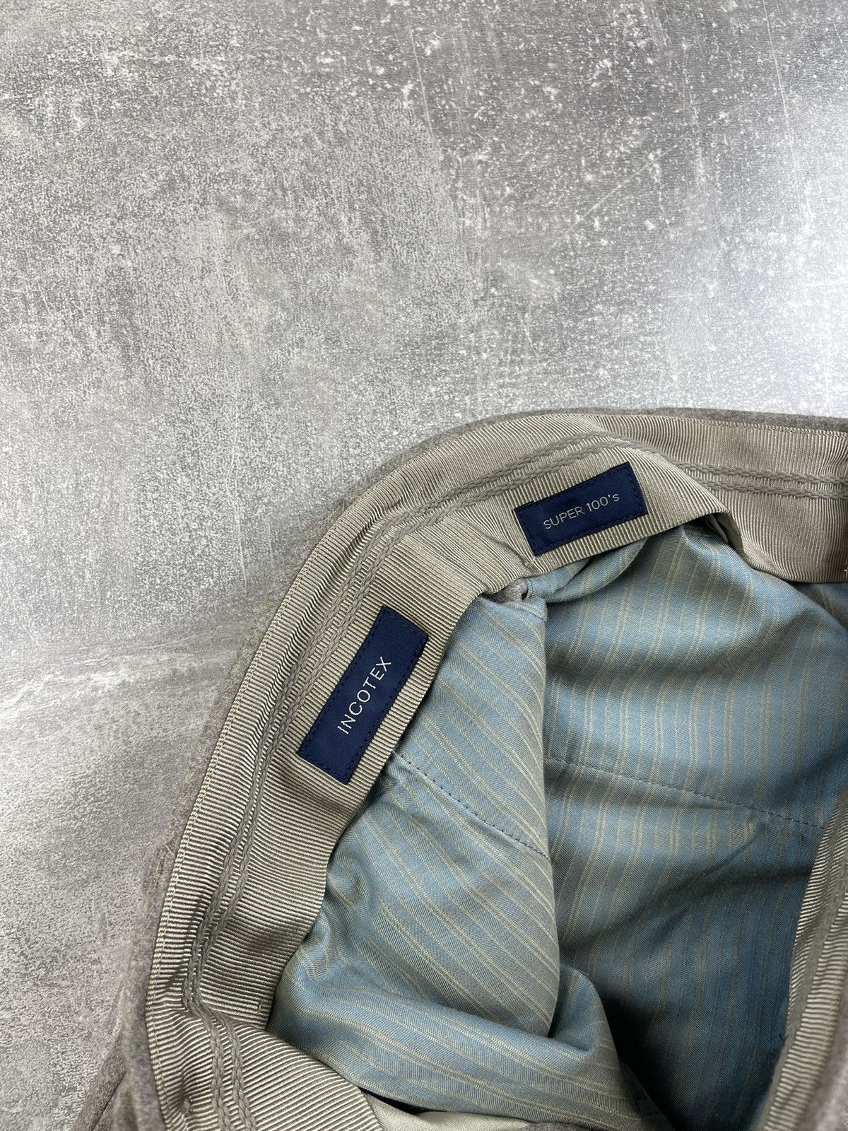Incotex Incotex NEW Super 100s Tapered Fit Wool Luxury Chino Pants Size US 36 / EU 52 - 12 Thumbnail