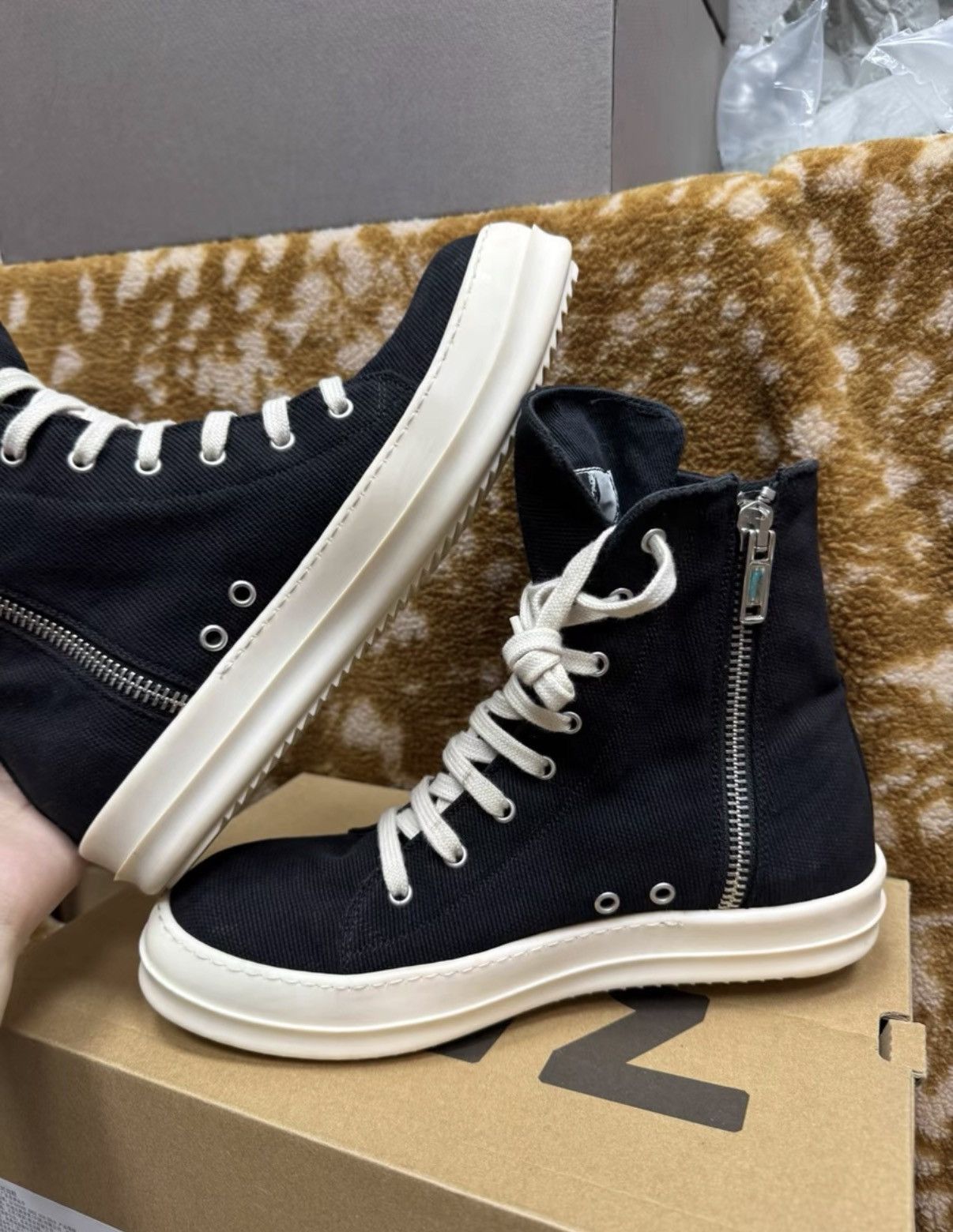 Rick Owens Rick Owens DRKSHDW High Top Sneakers K37 Size US 8 / EU 41 - 7 Thumbnail