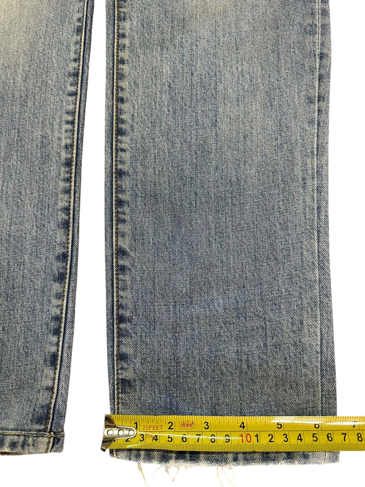 Philipp Plein Philipp Plein Blue Faded Wash Distress Style Jeans Size US 31 - 18 Thumbnail