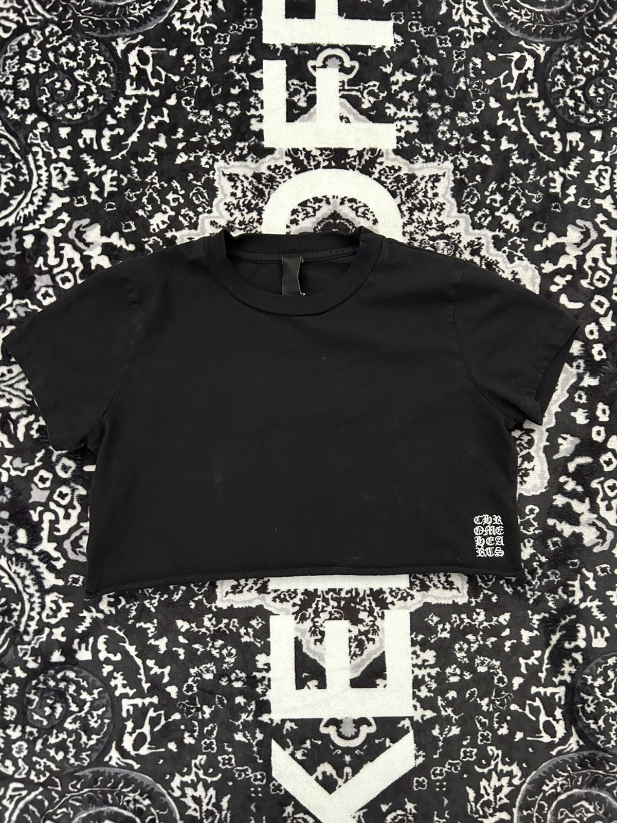 Chrome Hearts Chrome Hearts Womens vertical logo crop top size S Size S / US 4 / IT 40 - 2 Thumbnail