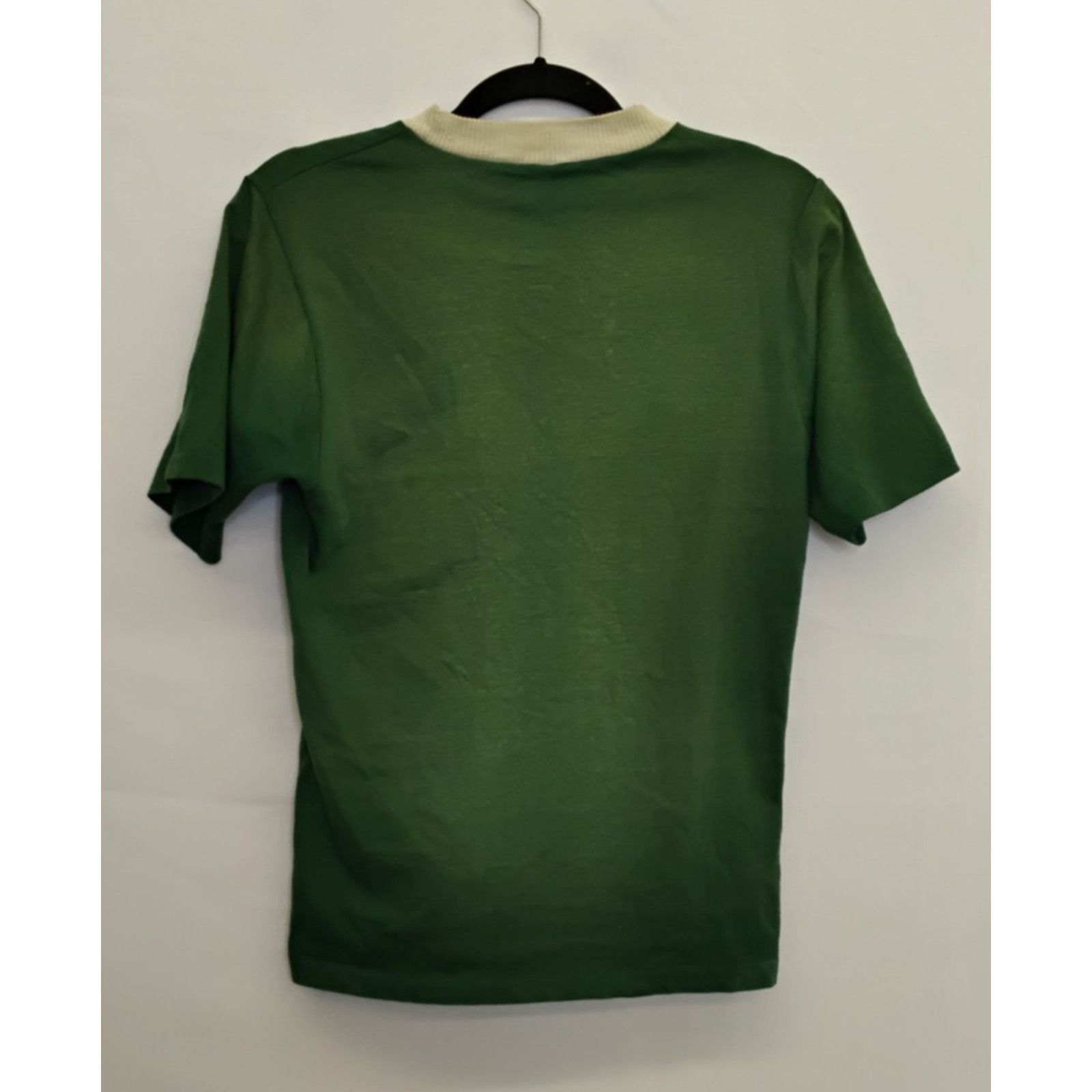 Handmade One Pocket Cotton T-Shirt Men's S Green VTG 1950s Small Hole Size US S / EU 44-46 / 1 - 3 Thumbnail