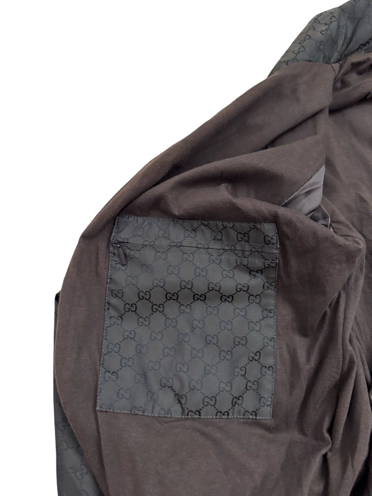 Gucci 🔥Vintage Gucci Web Accent Monogram Bomber Jacket/Windrunner Size US S / EU 44-46 / 1 - 17 Thumbnail