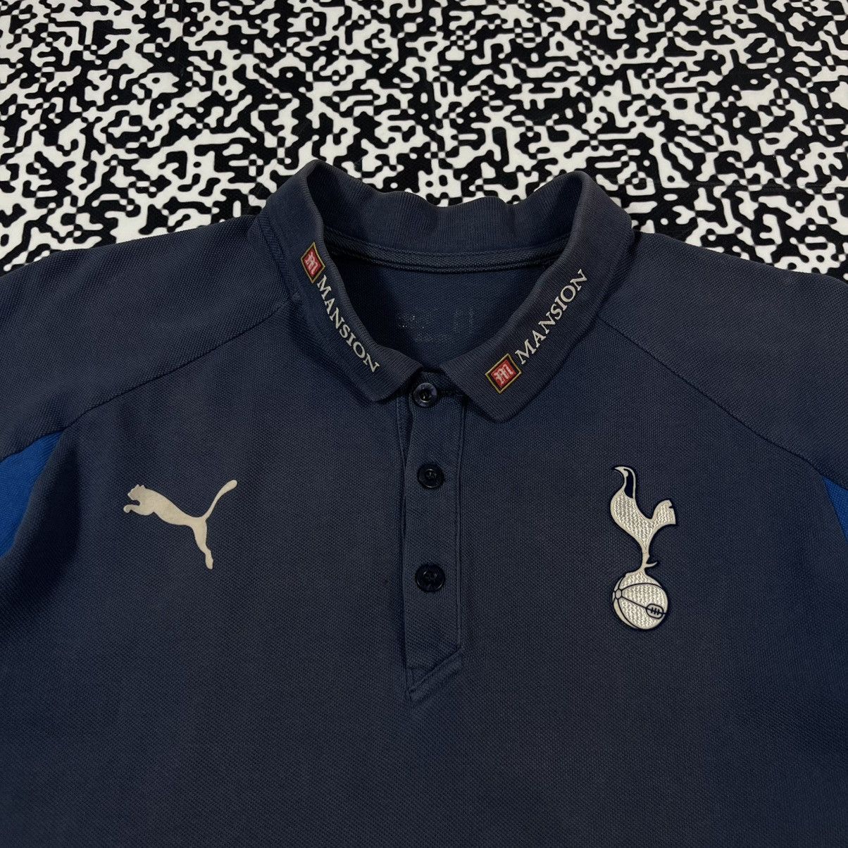 Puma Vintage Y2K Tottenham Soccer Football Faded Polo T-shirt Size US XL / EU 56 / 4 - 7 Thumbnail