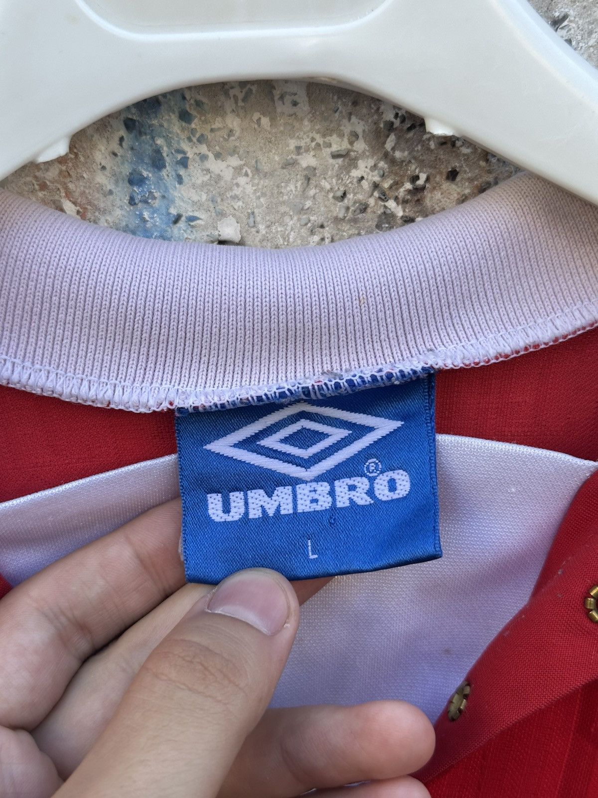 Umbro Umbro Manchester United 1992/1994 Home Football Shirt Sharp Size US L / EU 52-54 / 3 - 9 Thumbnail
