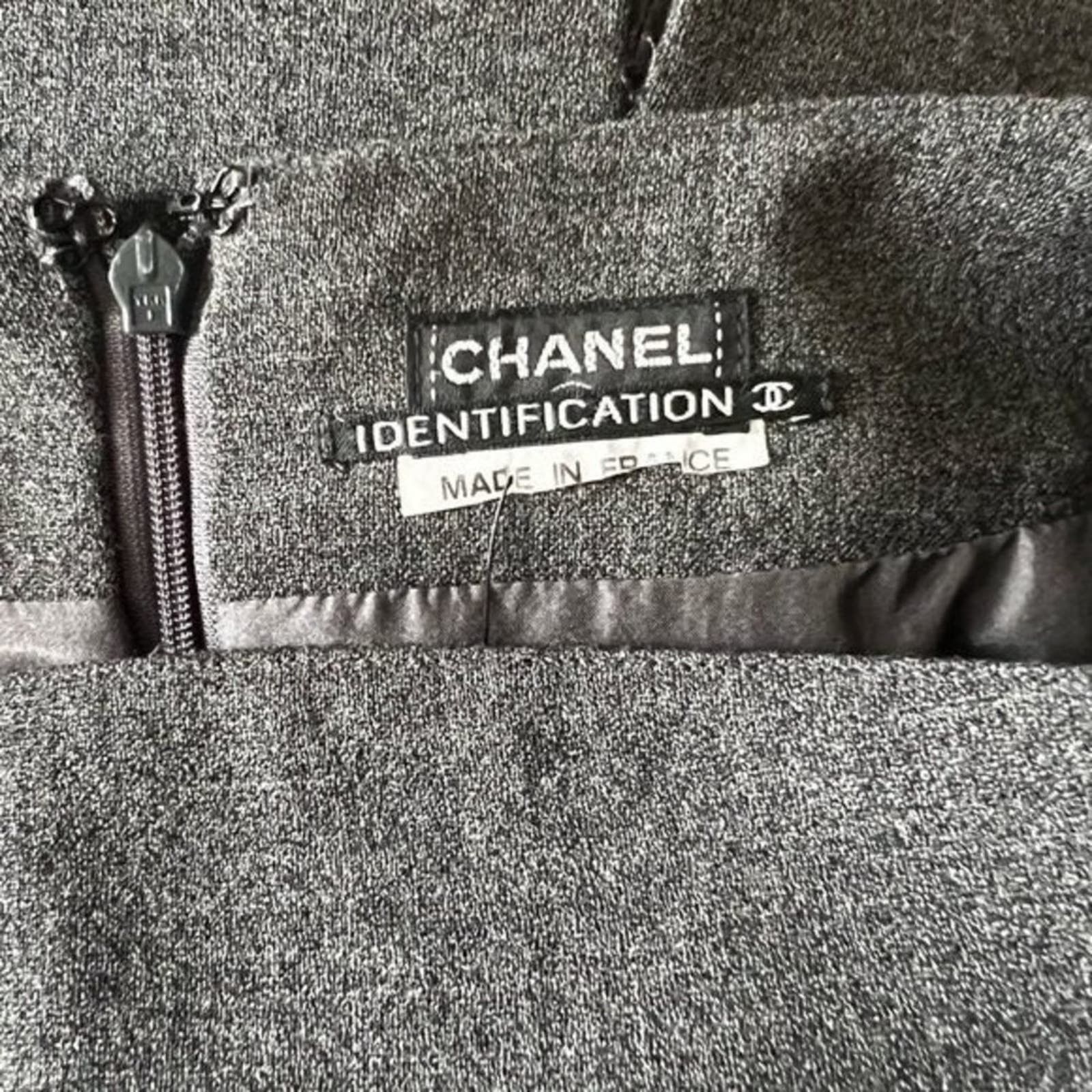 Chanel CHANEL Grey Vintage Knee-Length Skirt, Small Size 28" / US 6 / IT 42 - 5 Thumbnail