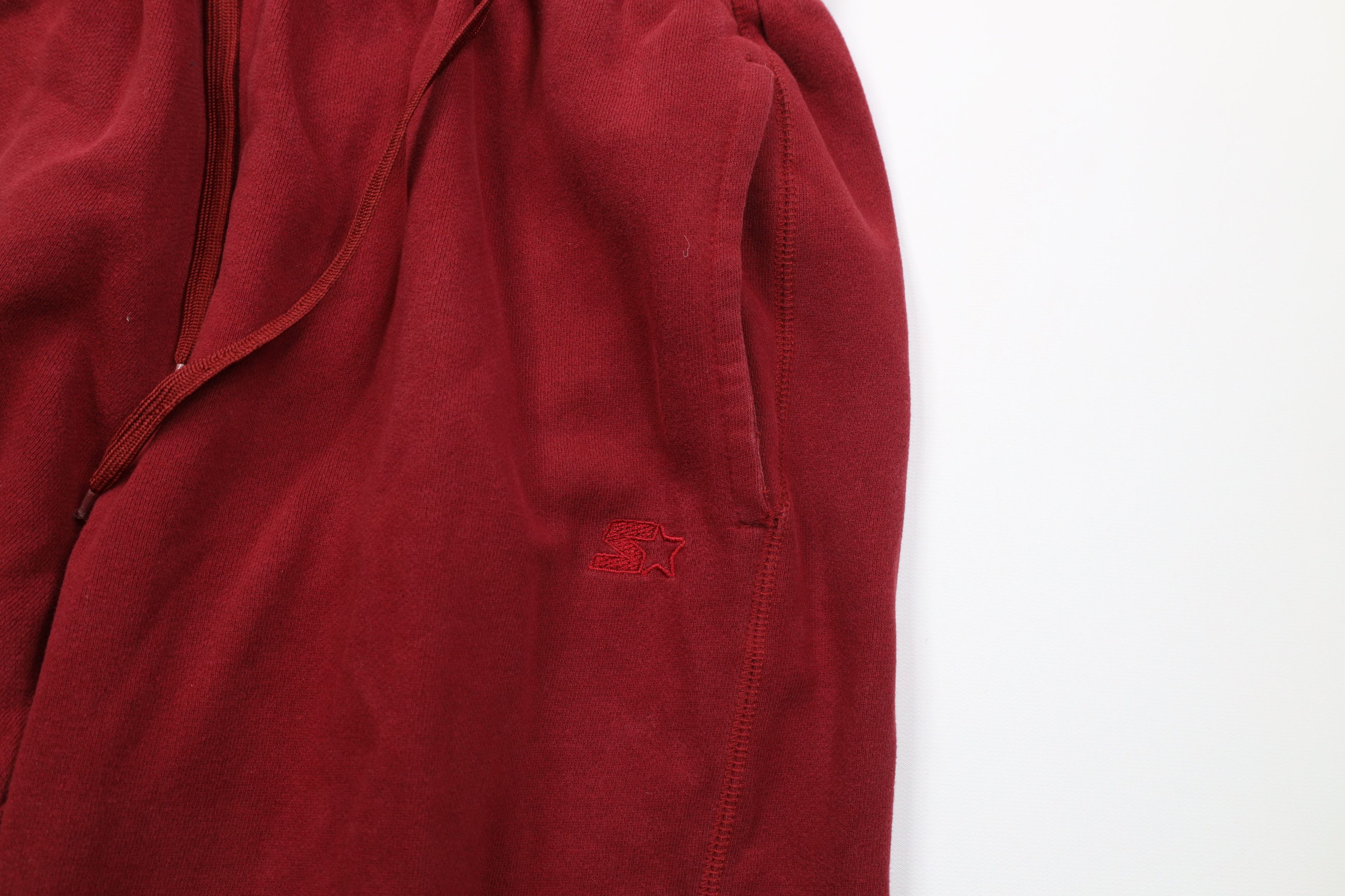Starter Vintage 90s Y2K Starter Wide Leg Sweatpants Pants Red Size US 34 / EU 50 - 9 Thumbnail