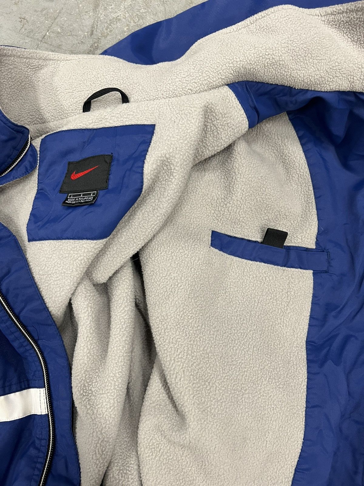 Nike Vintage Nike Full Zip Fleece Lined Heavyweight Jacket Size US L / EU 52-54 / 3 - 3 Thumbnail
