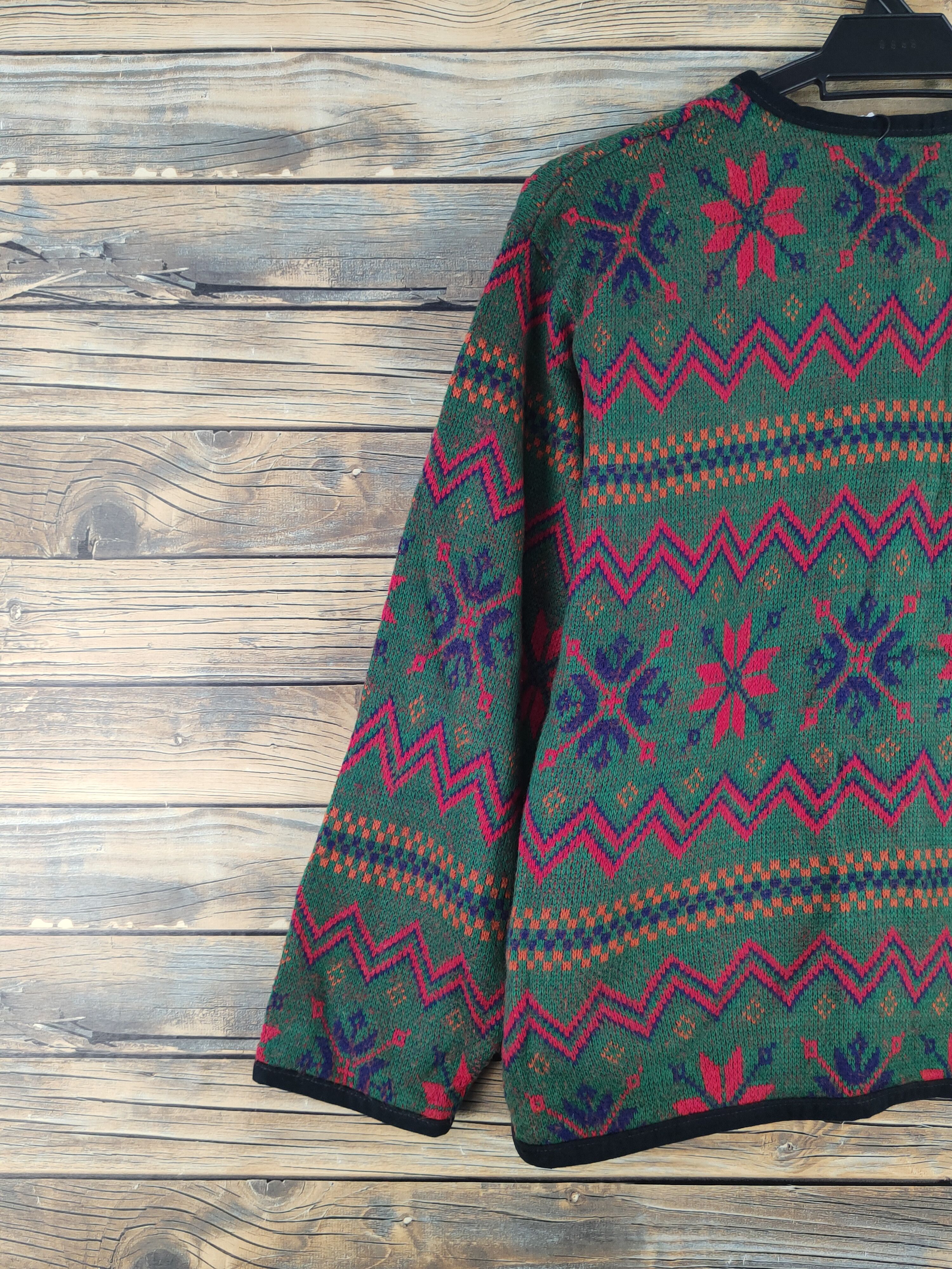 Japanese Brand Estemarl Green Knitwear Cardigan #W2161 Size S / US 4 / IT 40 - 8 Thumbnail
