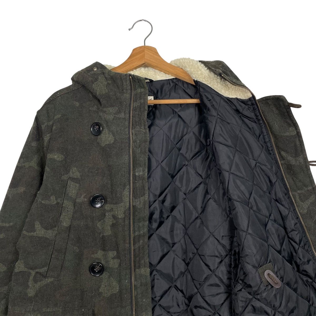 Global Work Japanese Brand Global Work Camo Hooded Jacket Size US L / EU 52-54 / 3 - 11 Thumbnail