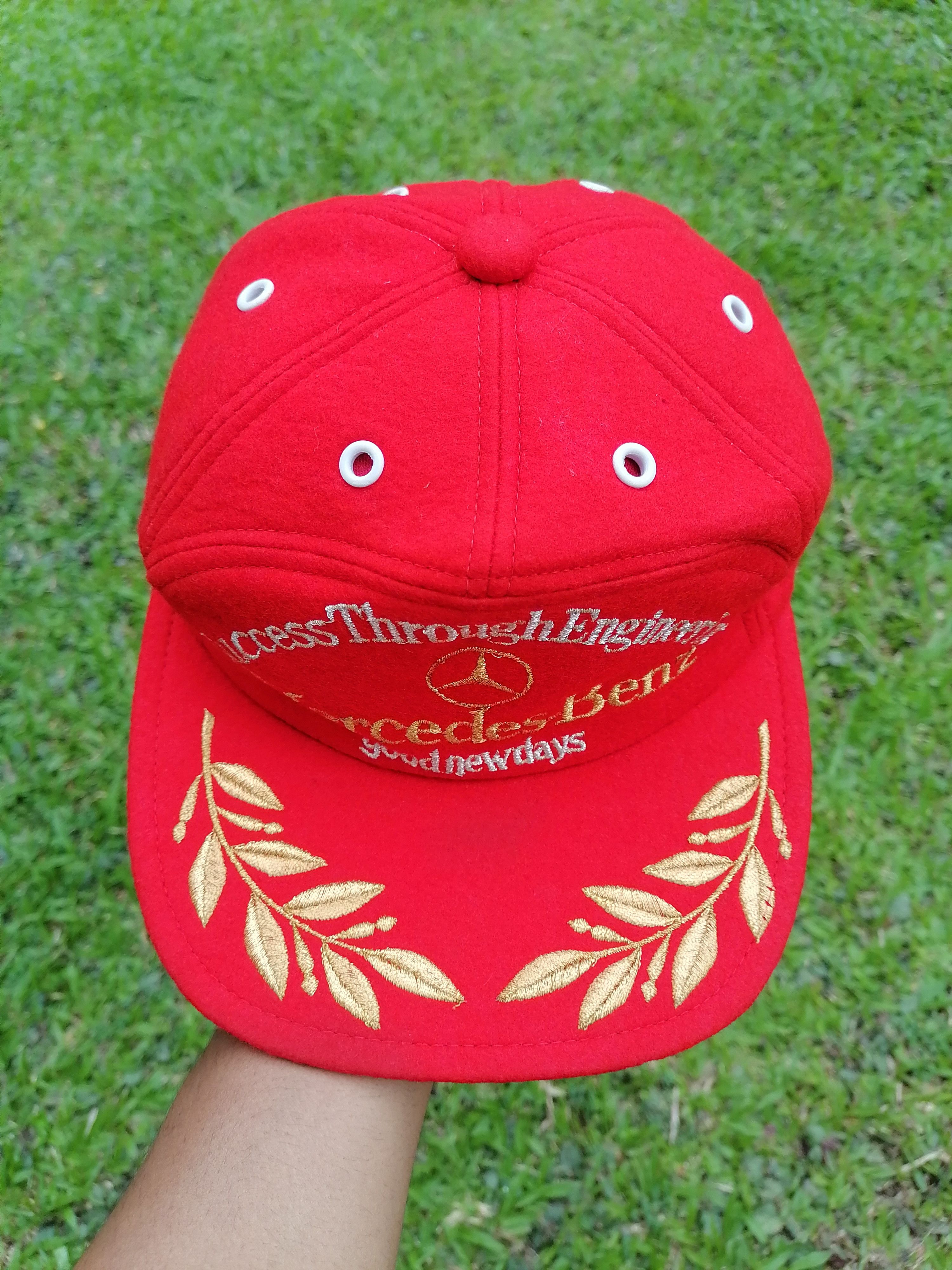 Mercedes-Benz × Sports Specialties × Vintage Vintage 80s Mercedes Benz 6 Panel Wool Cap Size ONE SIZE - 3 Thumbnail