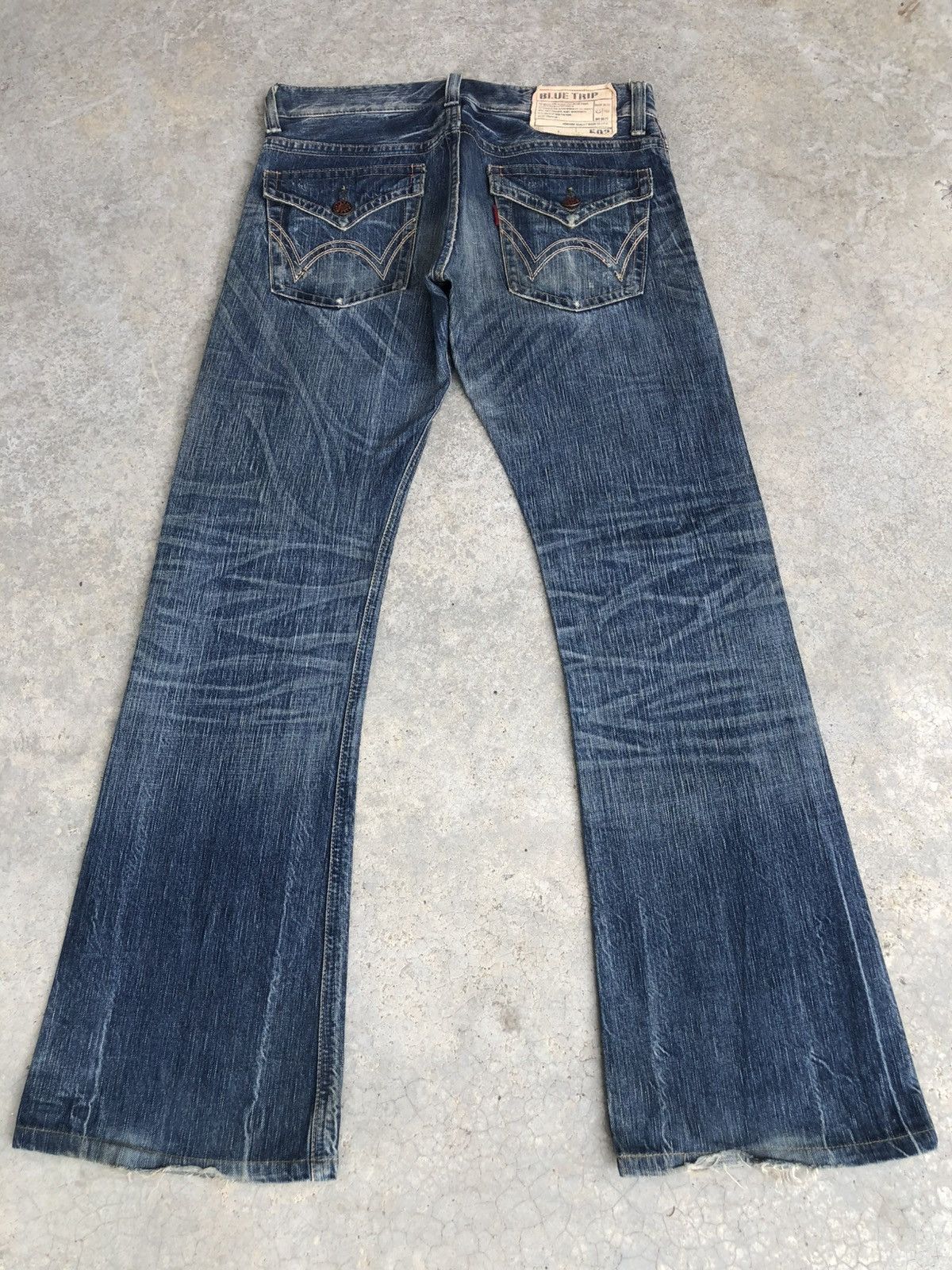If Six Was Nine Japanese Edwin 503 Flared Jeans Distressed Jeans Size US 32 / EU 48 - 2 Thumbnail
