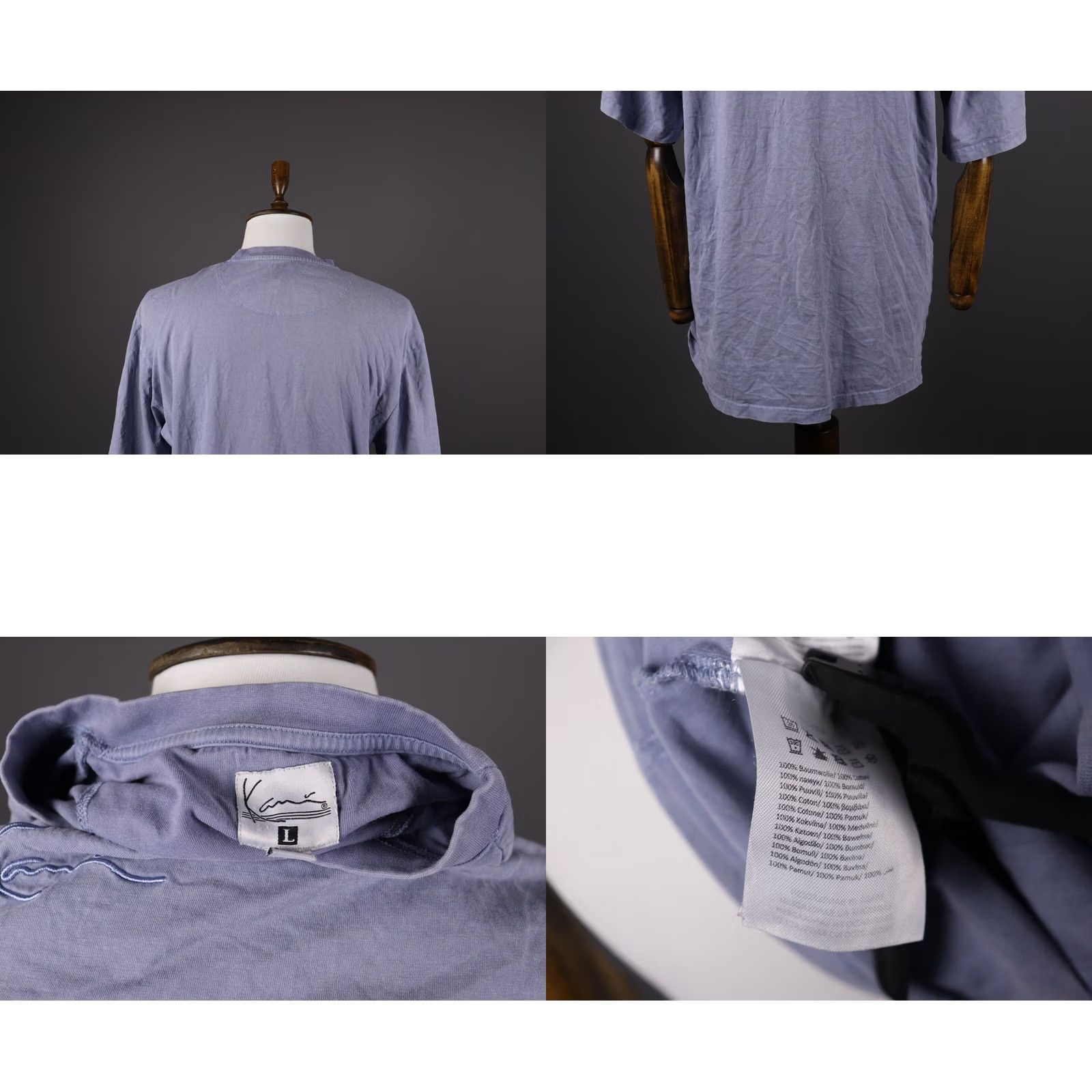 Karl Kani Karl Kani Blue T-Shirt Short Sleeve Logo Size L Mens Vintage Size US L / EU 52-54 / 3 - 8 Thumbnail