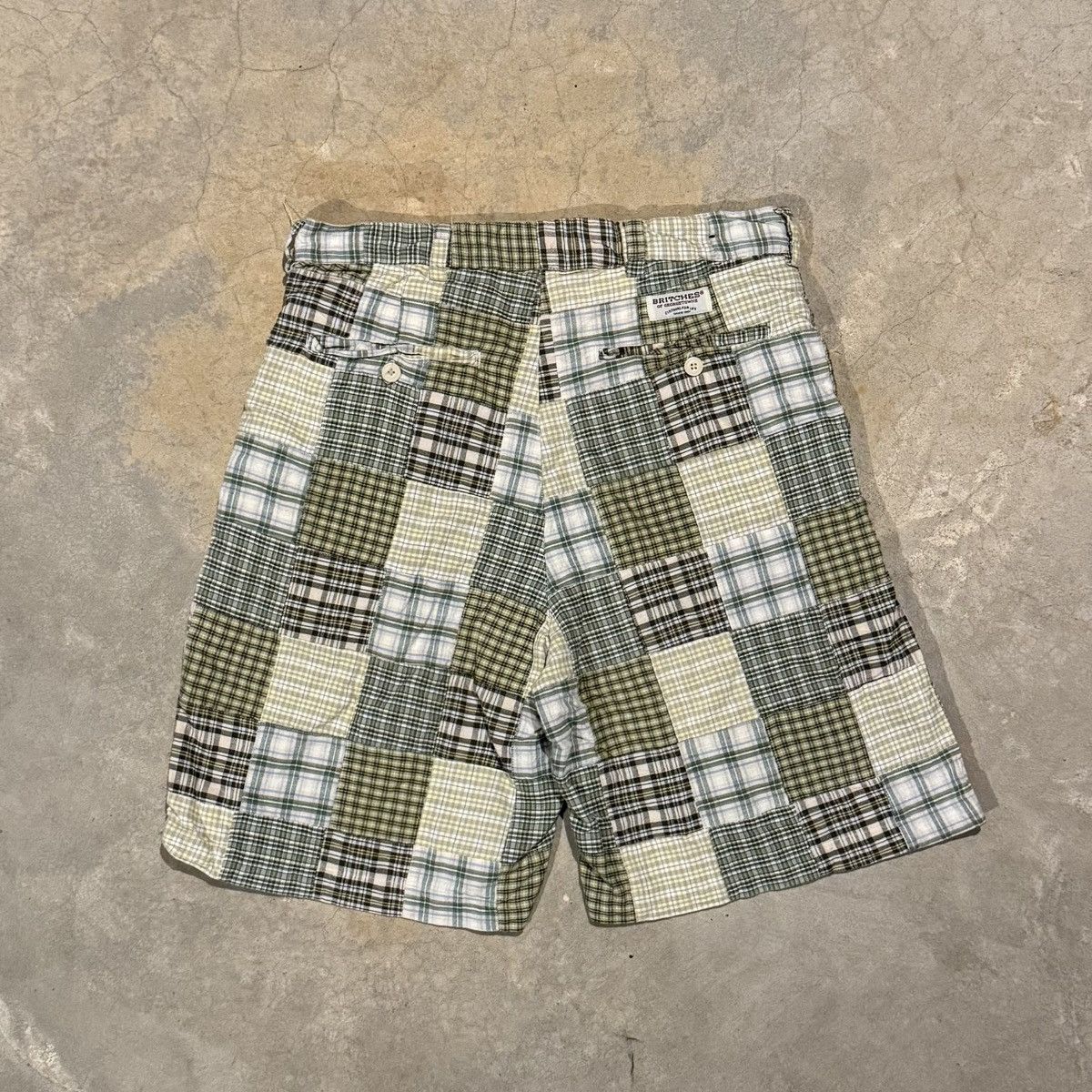 Vintage Vintage 2000s Patchwork Madras Plaid Shorts ERD Grunge Y2K Size US 32 / EU 48 - 6 Thumbnail