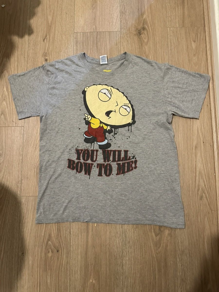 Gildan Vintage Family Guy Stewie T-Shirt: 2010s Cartoon Graphic Tee Size US L / EU 52-54 / 3 - 1 Thumbnail