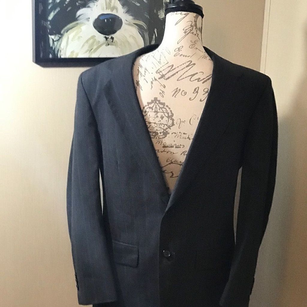 Towncraft Town craft men’s suit jacket size large gray/blue Size 42R - 14 Thumbnail