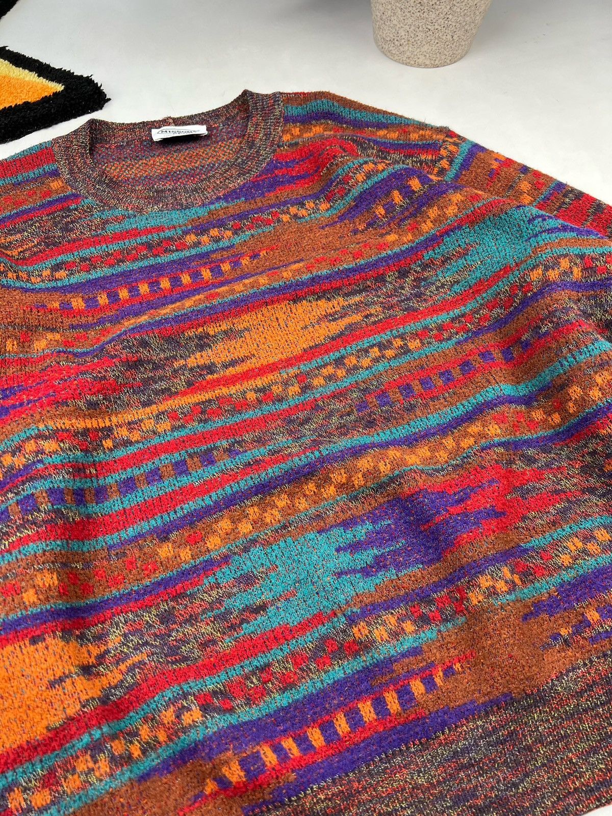 Aran Isles Knitwear Vintage Missoni Sport Knit Sweater Size US XL / EU 56 / 4 - 8 Thumbnail