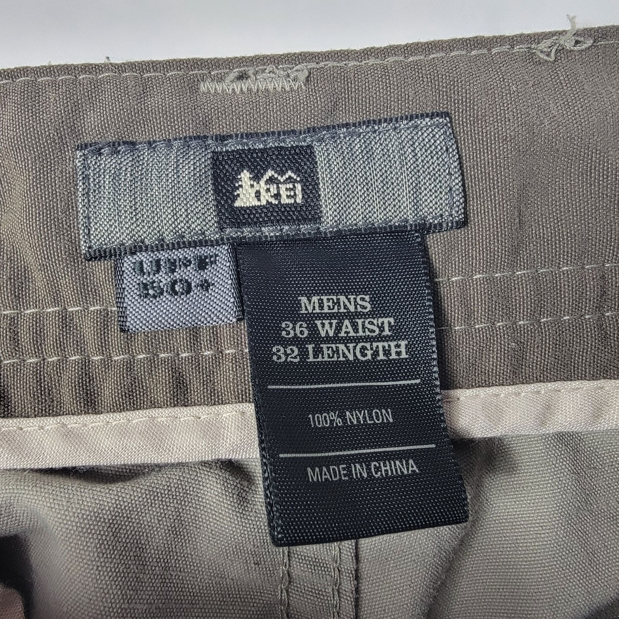 Rei REI Mens Nylon Pants 36W 32L Gray UPF 50+ Lightweight Outdoo Size US 36 / EU 52 - 4 Thumbnail
