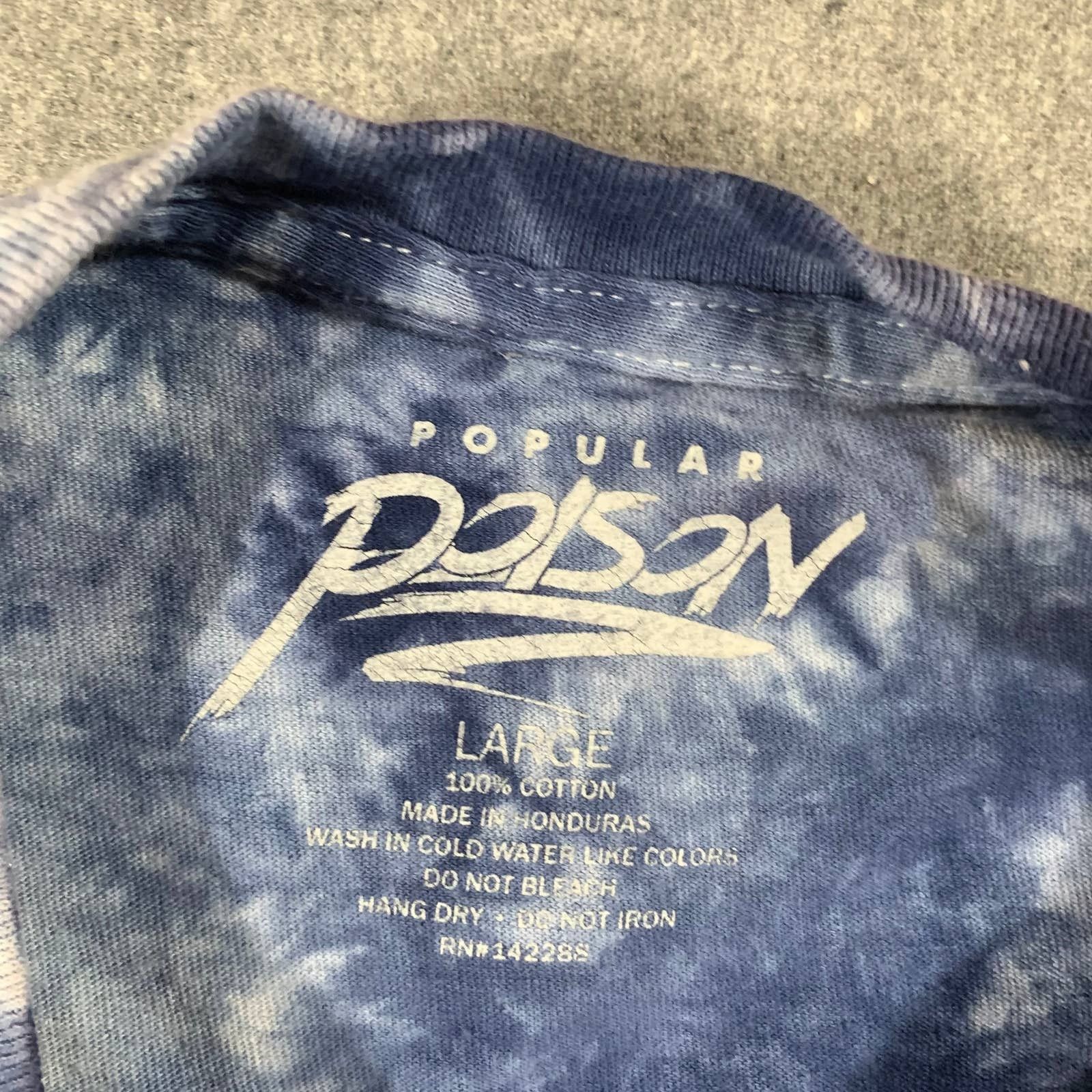Other Popular Poison Tie Dye Drip Shirt Adult Large Blue Size L / US 10 / IT 46 - 3 Thumbnail