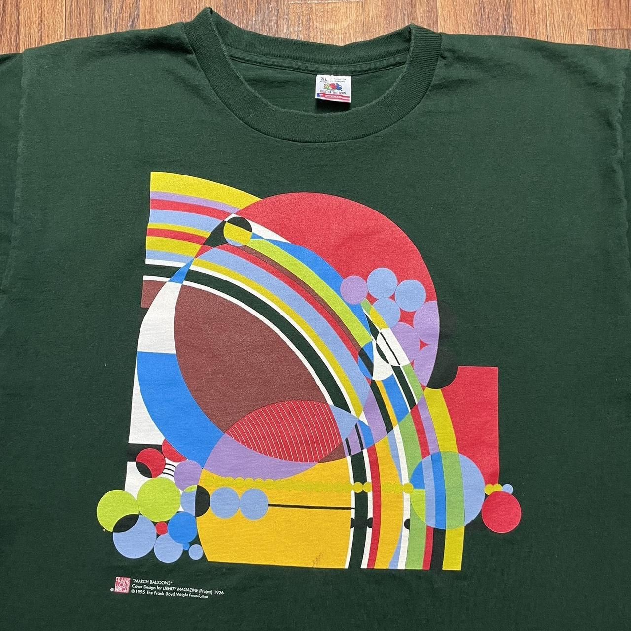 Vintage Frank Lloyd Wright Vintage Shirt Green XL March Balloons Size US XL / EU 56 / 4 - 2 Thumbnail