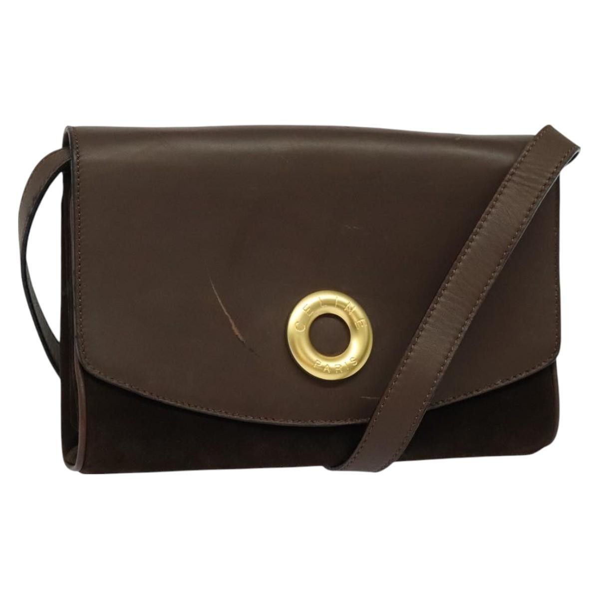 Celine Celine Circle logo Suede and Leather Size ONE SIZE - 1 Thumbnail