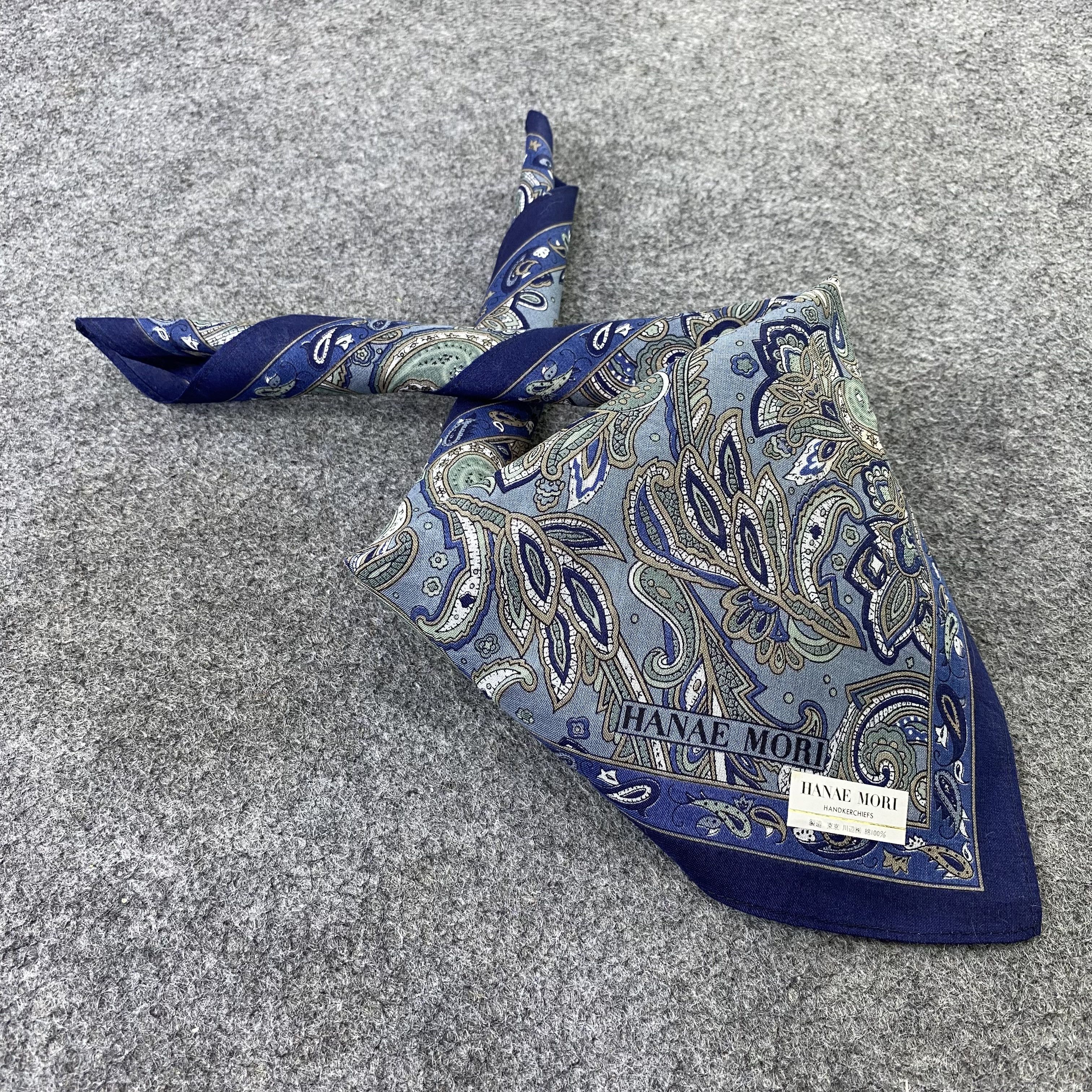 Hanae Mori Hanae Mori paislee Handkerchief / Bandana / Neckerchief-B669 Size ONE SIZE - 1 Thumbnail