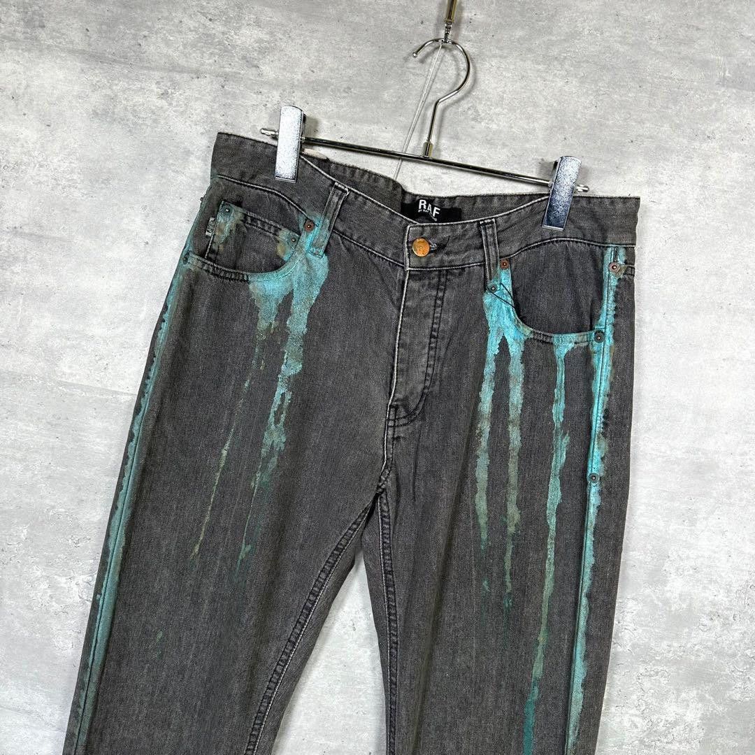 Raf Simons Paint Drip Denim Size US 32 / EU 48 - 3 Thumbnail