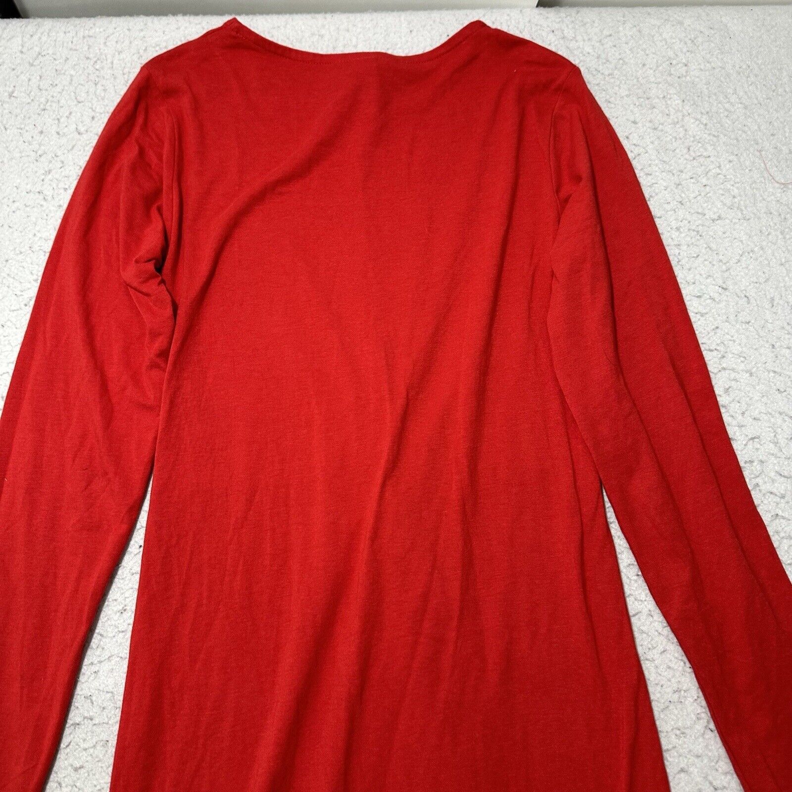 H&M H&M Medium Solid Red A-Line Cocktail Dress Stretch Midi Size M / US 6-8 / IT 42-44 - 11 Thumbnail