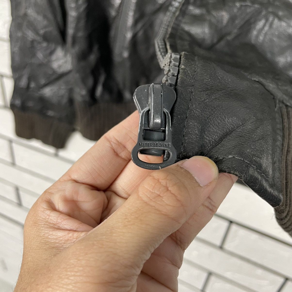 Japanese Brand Meters/Bonwe Leather Jacket Size US M / EU 48-50 / 2 - 15 Thumbnail