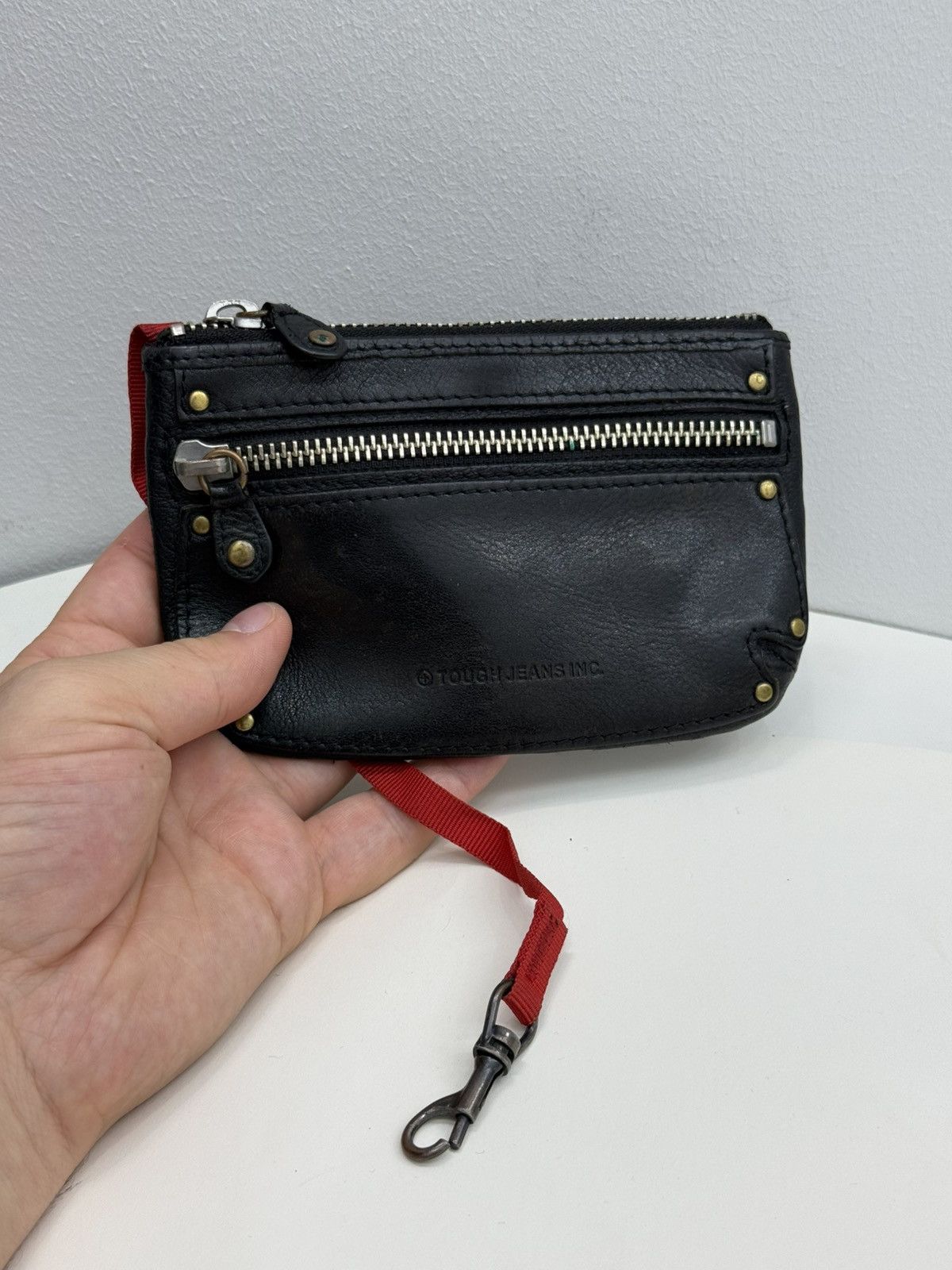 Japanese Brand Vintage Tough Jeans Smith Military Leather Wallet Bag Size ONE SIZE - 2 Thumbnail