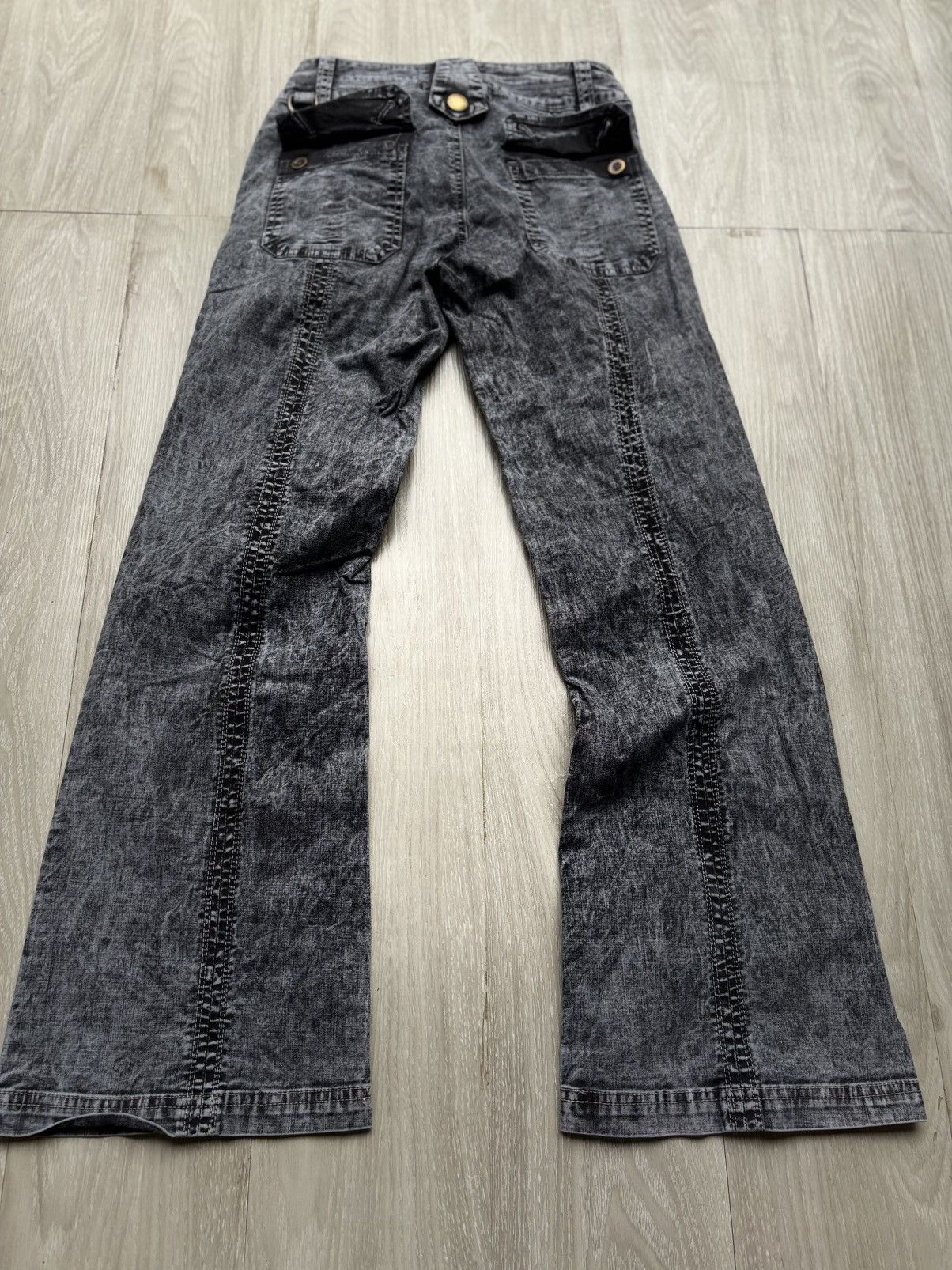 Japanese Brand KOJI TACHIYAMA gimmick flared pants Size US 26 / EU 42 - 4 Thumbnail