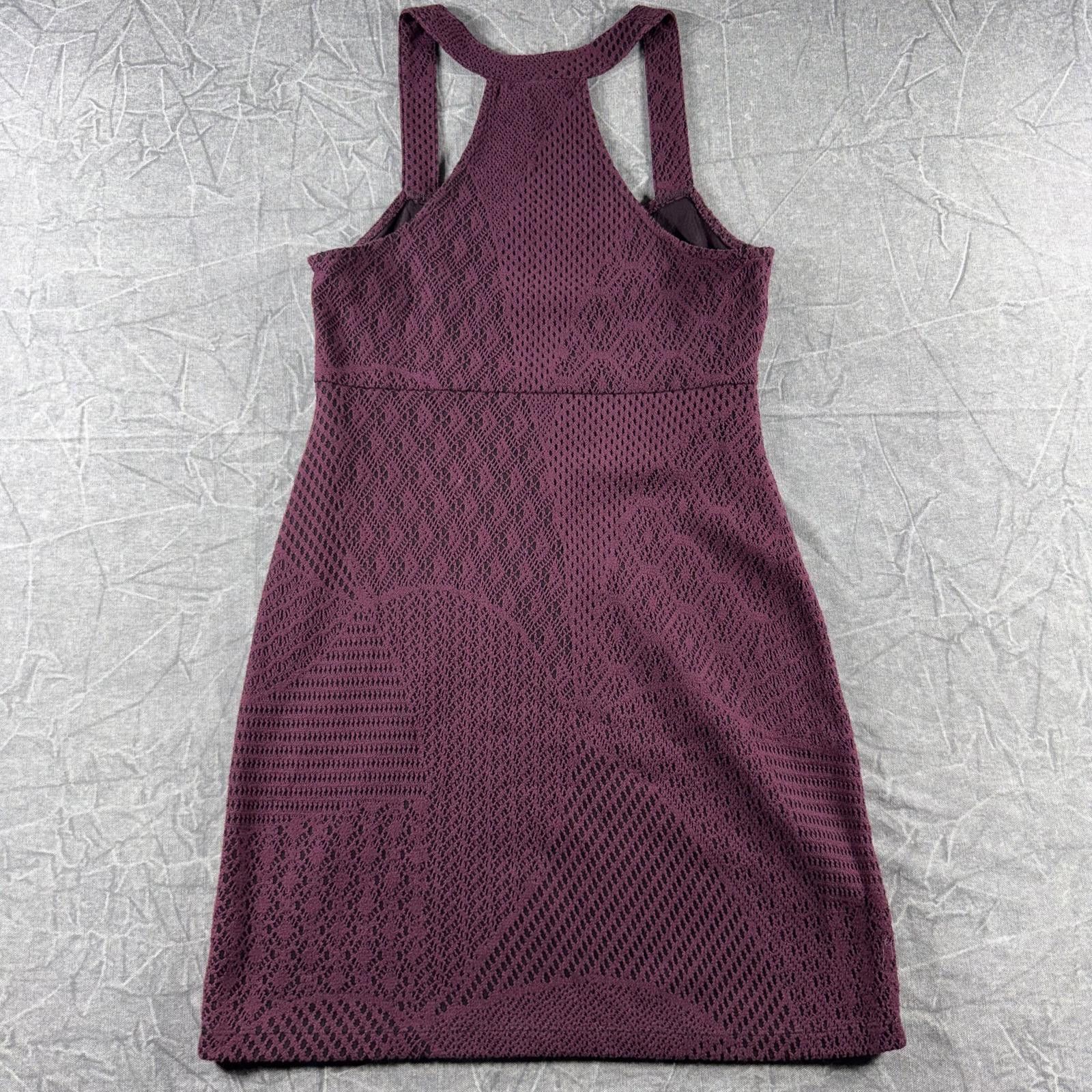 Free People Free People Dress Women's S Burgundy Crochet Lace Stretch Size S / US 4 / IT 40 - 7 Thumbnail