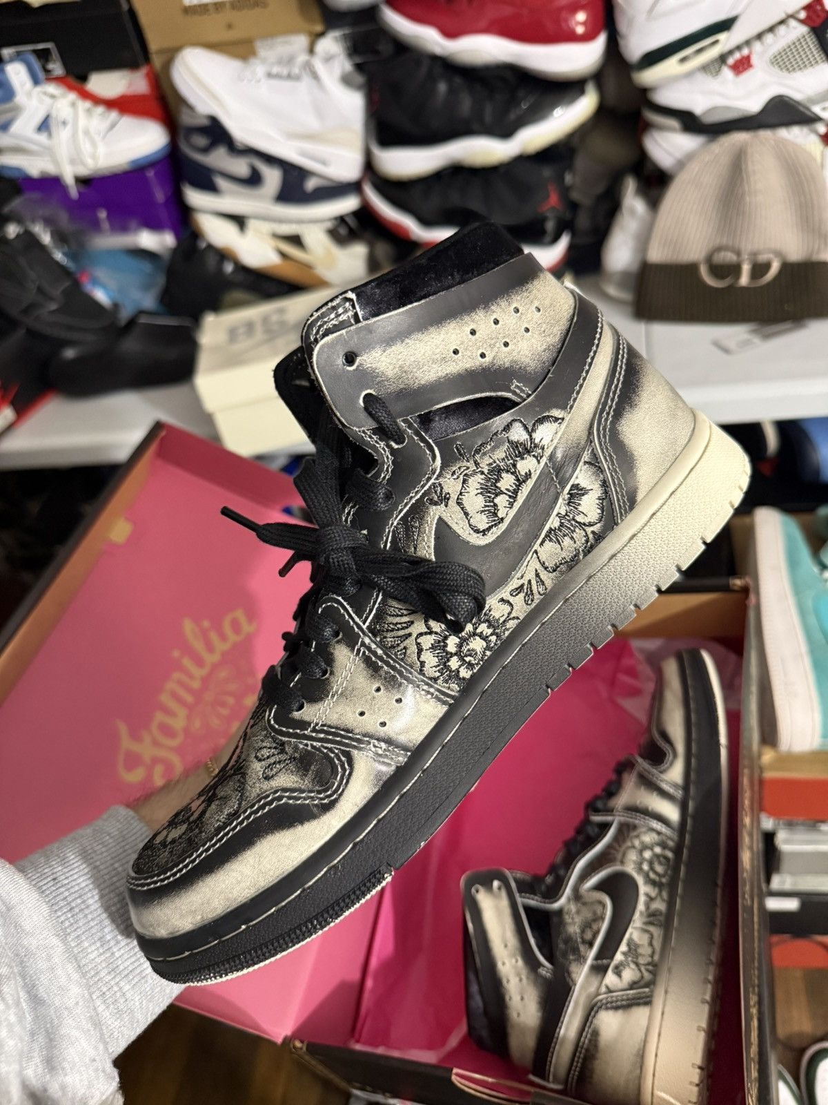 Jordan Brand Jordan retro 1 zoom dia de muertos sz 8.5 Size US 8.5 / EU 41-42 - 3 Thumbnail
