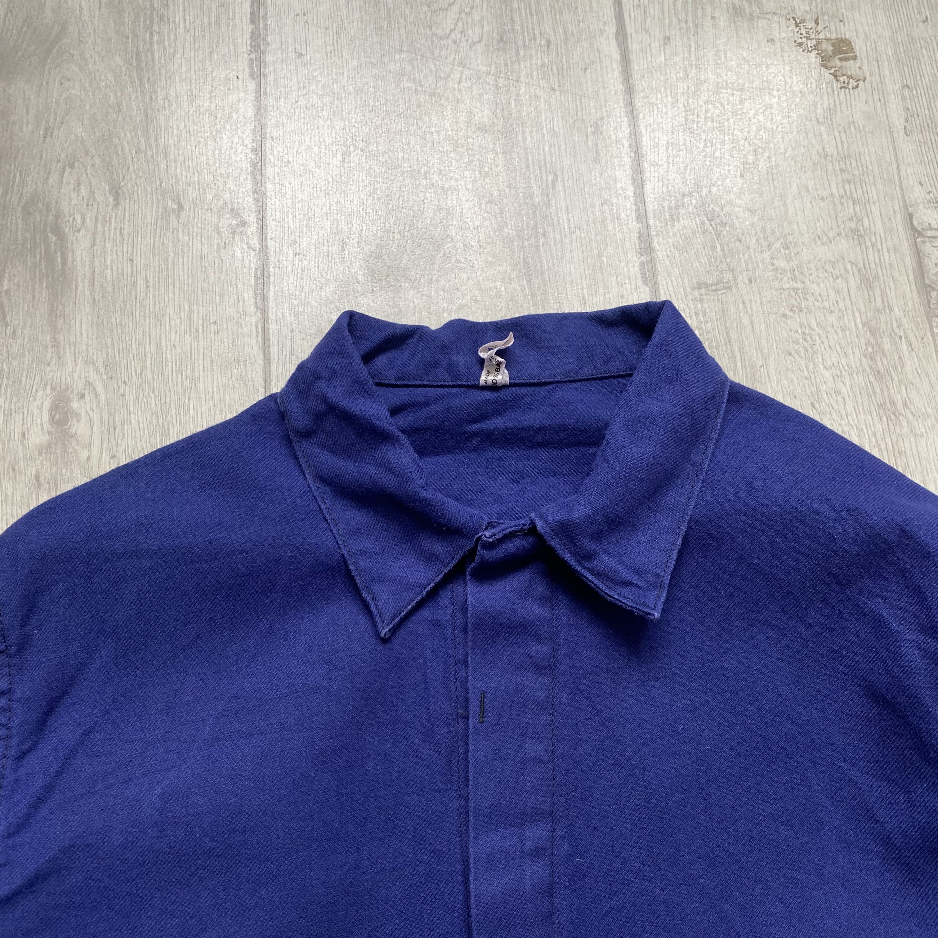 Le Laboureur Vintage 80s Faded Sanfor French Chore jacket Work le mont Size US M / EU 48-50 / 2 - 9 Thumbnail
