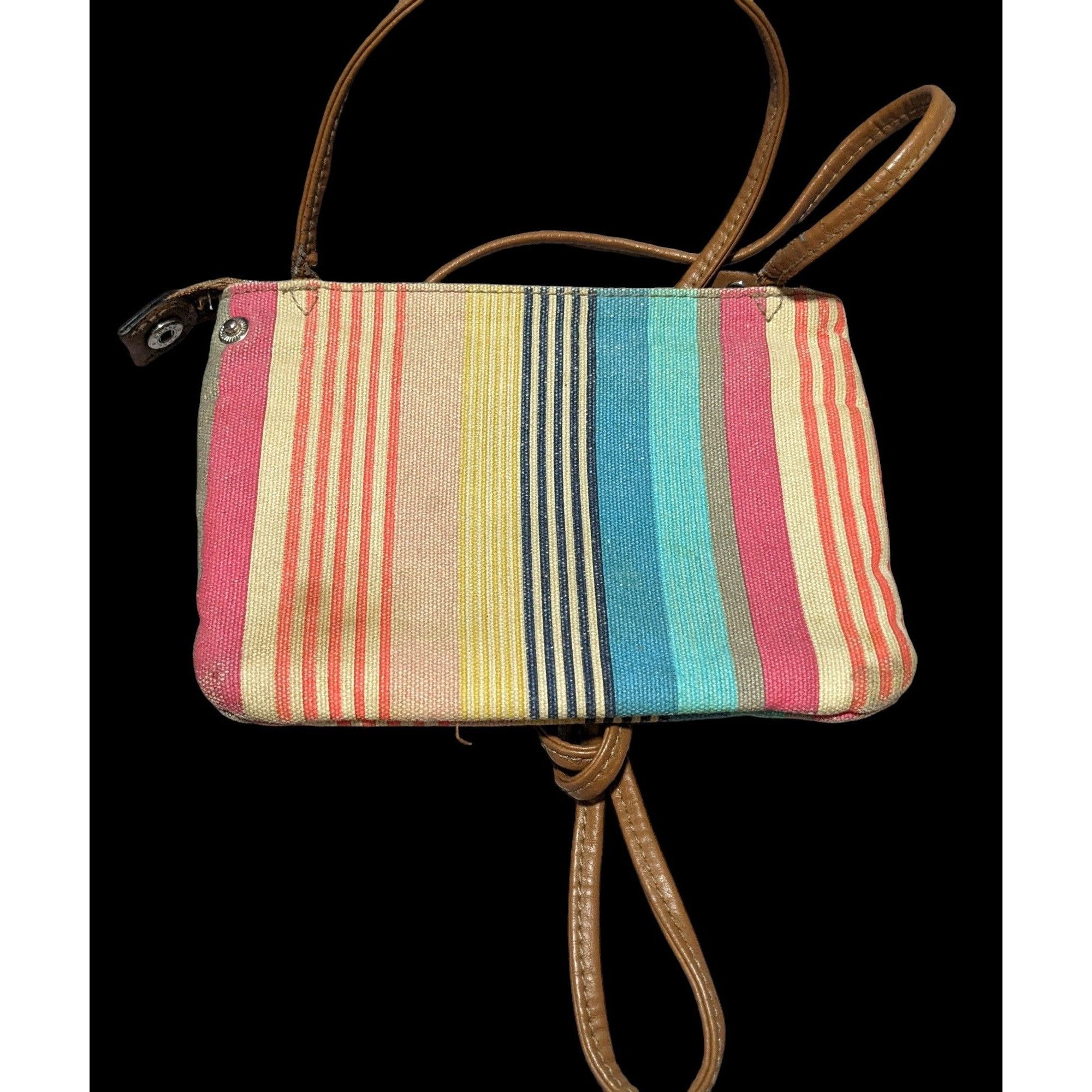 Relic Relic Retro Rainbow Striped Crossbody Bag Size ONE SIZE - 3 Thumbnail