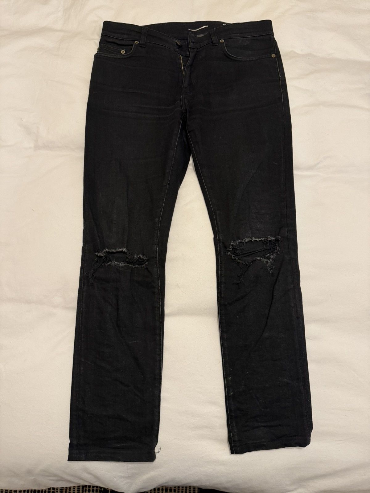 image of Saint Laurent Paris Jean Saint Laurent in Black, Men's (Size 30)