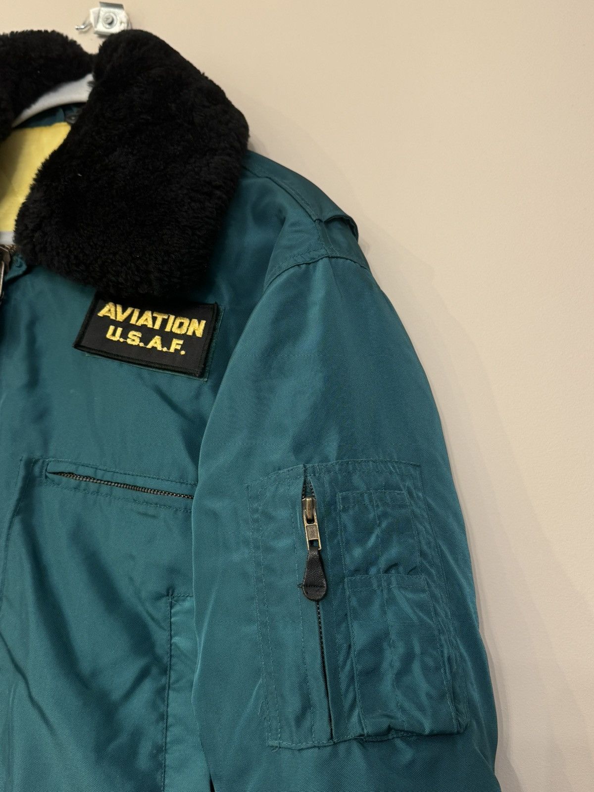 Vintage Vintage bomber Aviation USA rare 80s 90s jacket Size US S / EU 44-46 / 1 - 3 Thumbnail