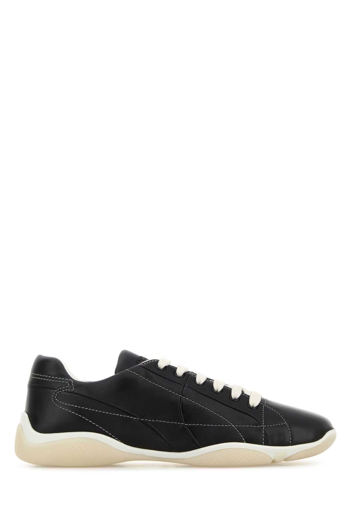 Prada Black Nappa Leather Sneakers Size US 8.5 / EU 41-42 - 1 Thumbnail