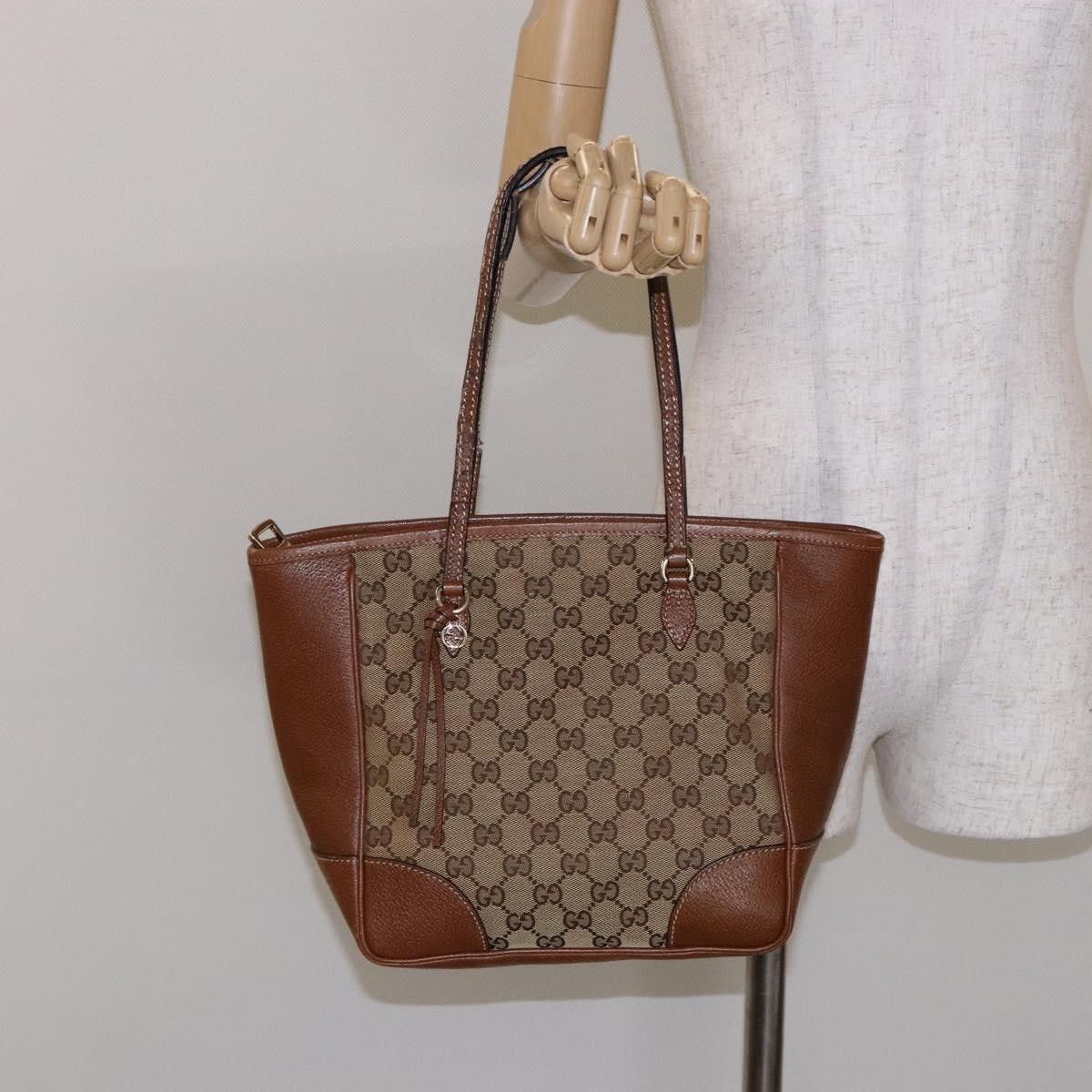Gucci GUCCI GG Canvas Hand Bag Beige Gold Size ONE SIZE - 23 Thumbnail