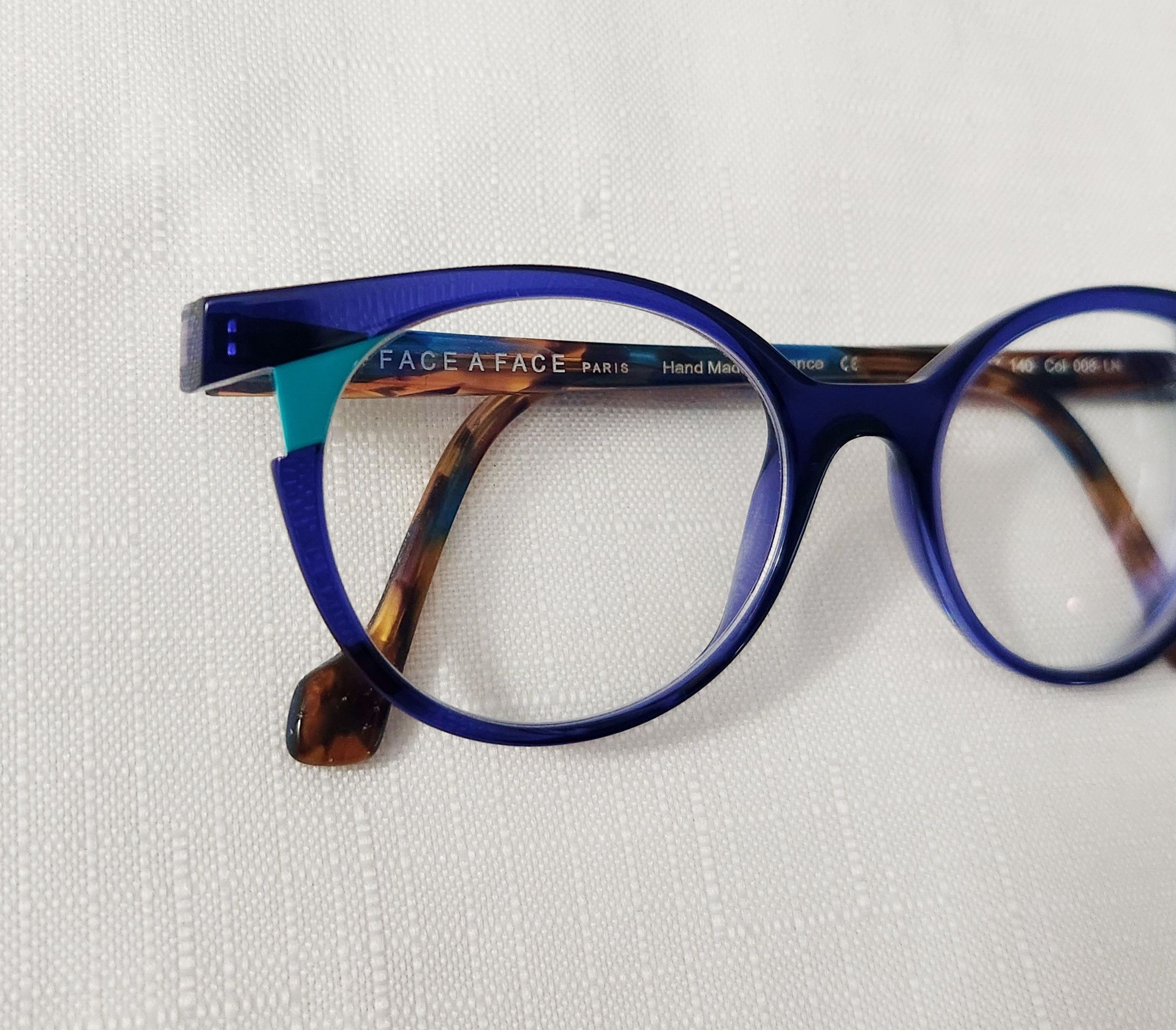 Designer Face a Face Paris BAHIA 3 Col 008 HN 47mm Ink Blue Glasses Size ONE SIZE - 6 Thumbnail