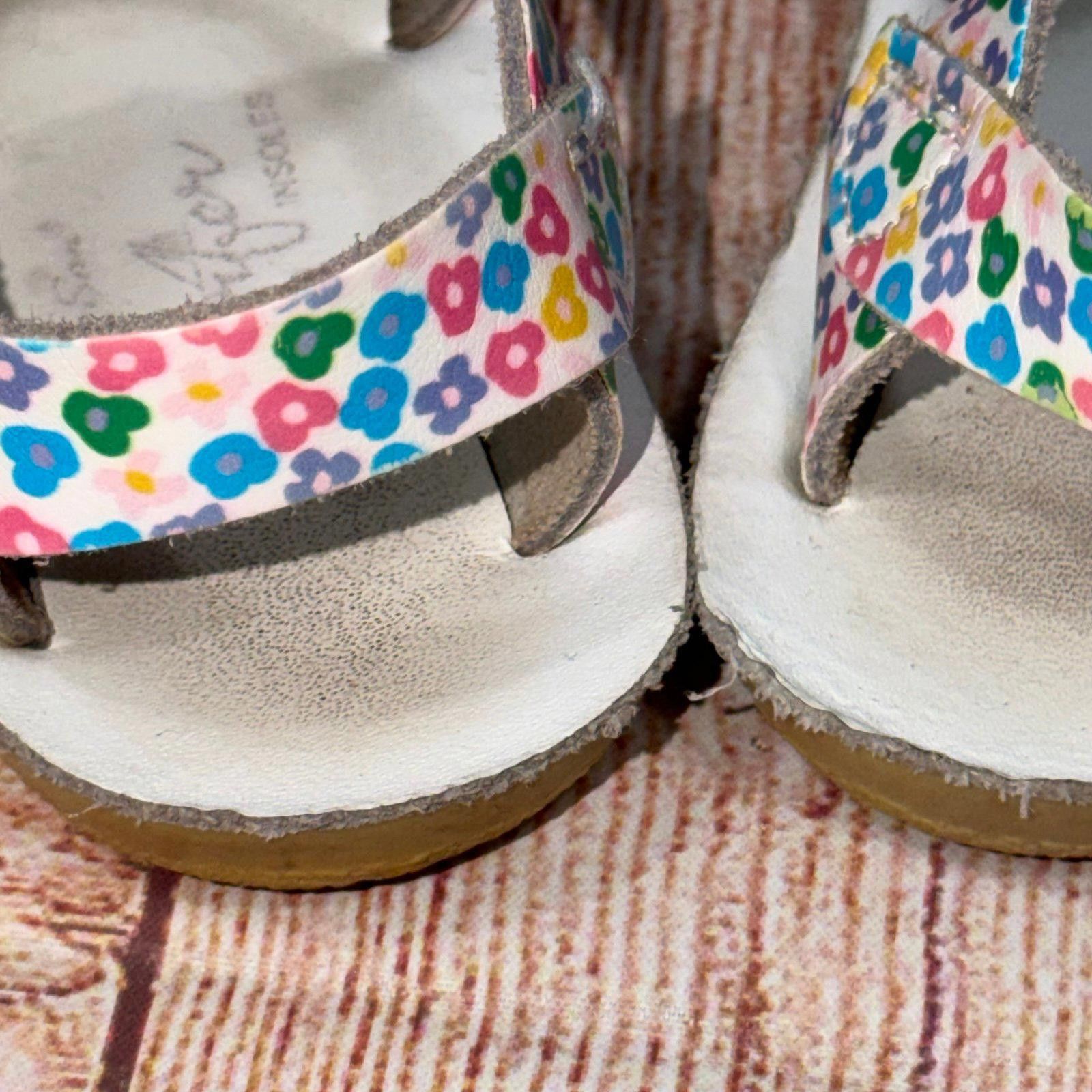 Other Salt Water Kids Floral Print Leather Sandals Size 8 Size US 8 / IT 38 - 6 Thumbnail