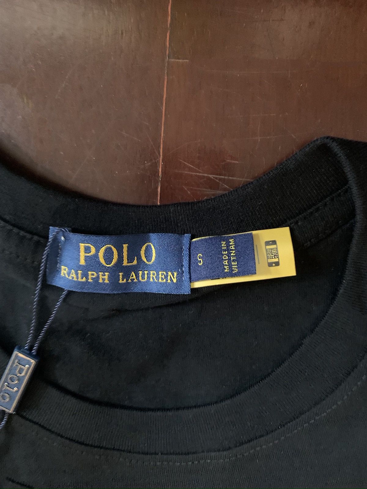 Ralph Lauren 🖤 Ralph Lauren Black Basic T-Shirt with Chest Logo | Size S Size US S / EU 44-46 / 1 - 5 Thumbnail