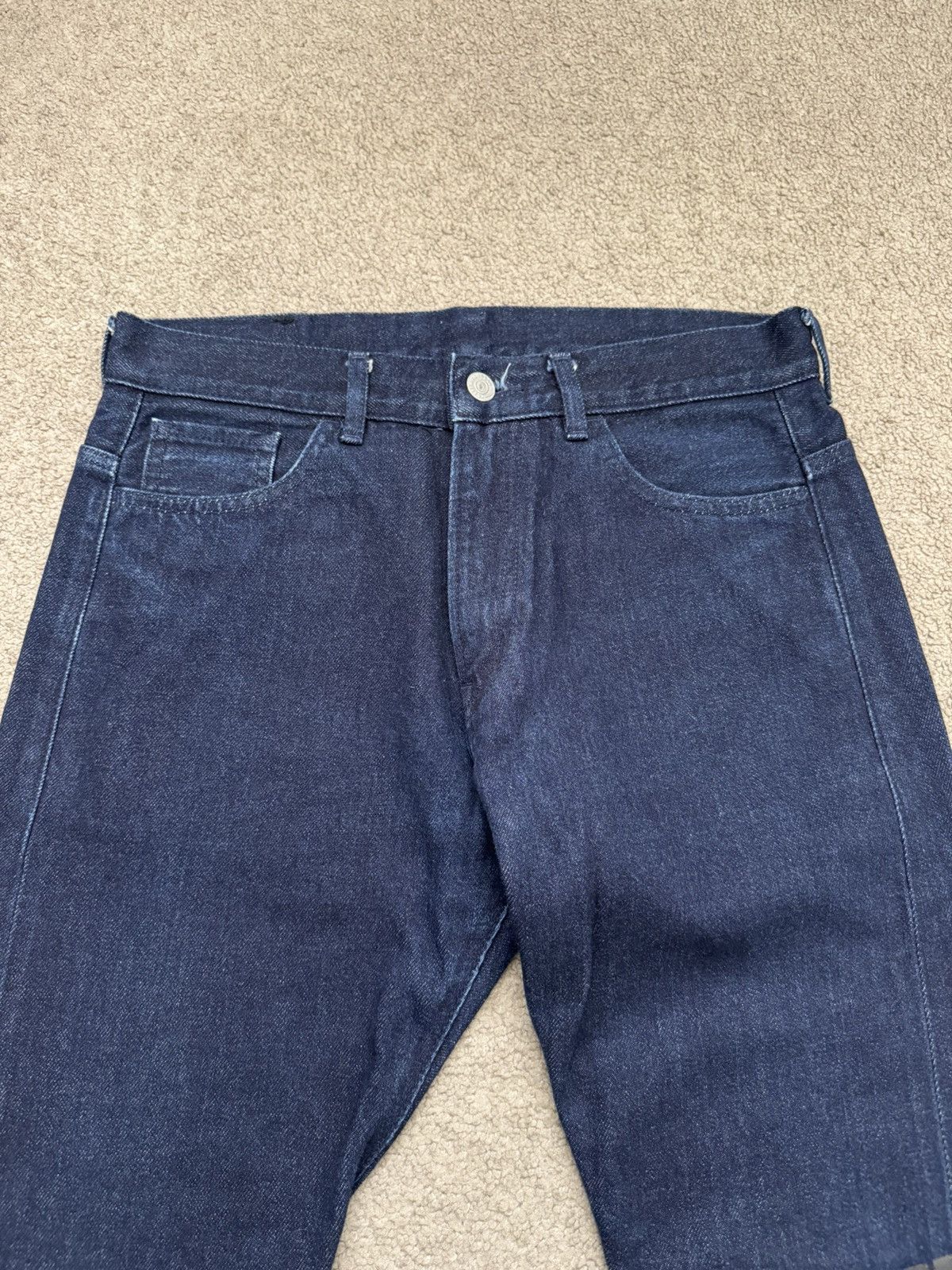 Lad Musician AW07 Lad Musician Indigo Tape Bootcut Flared Denim Jeans Size US 28 / EU 44 - 6 Thumbnail