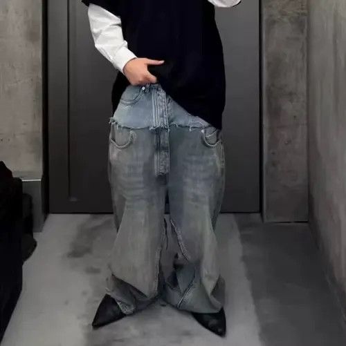 Other Yukiko x Kyono double waist baggy jeans Size US 30 / EU 46 - 1 Thumbnail