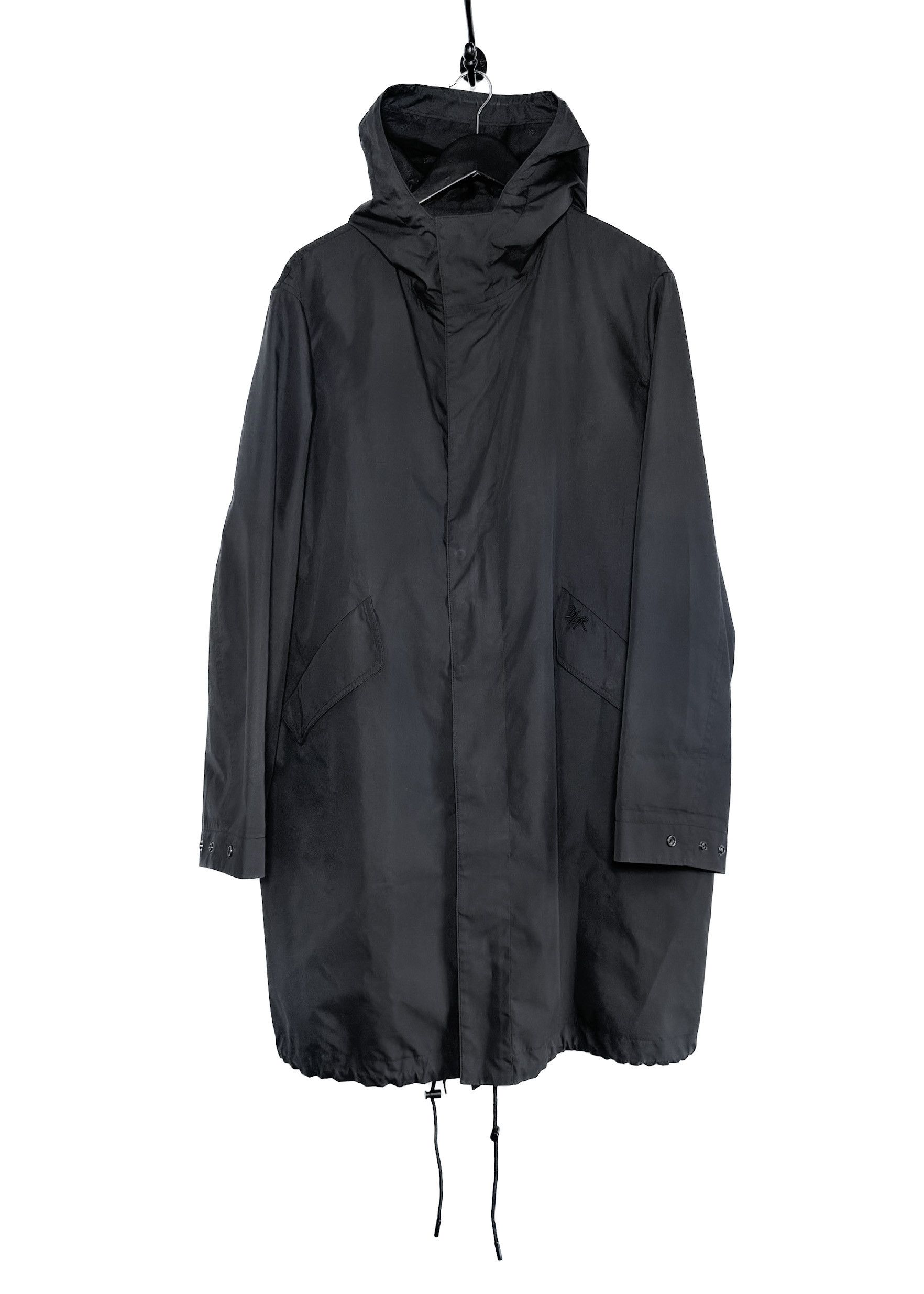 Dior × Stussy Dior Shaw Stussy Logo Print Black Parka Jacket Size US XS / EU 42 / 0 - 2 Thumbnail
